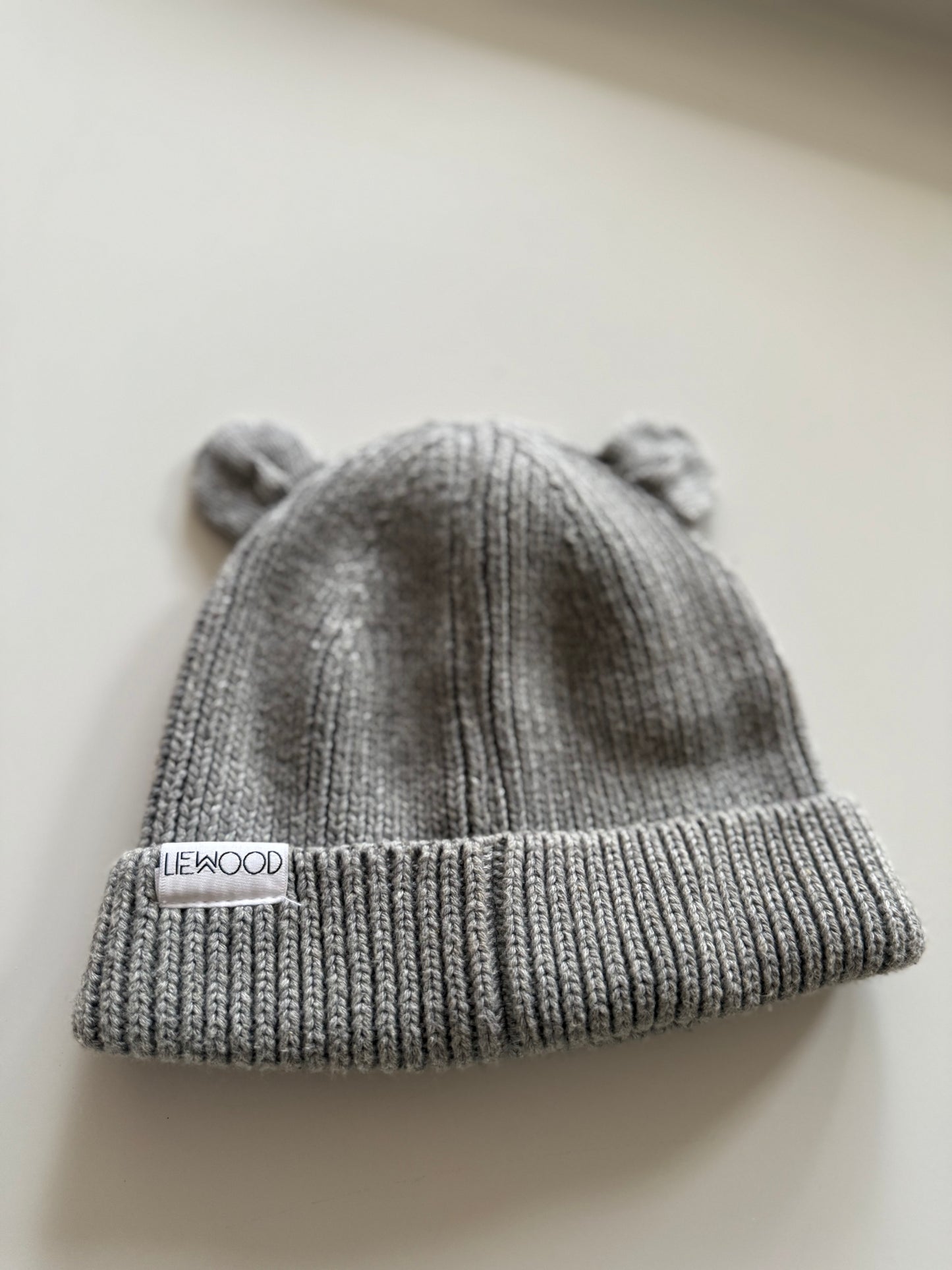 LIEWOOD Mütze grau Bärchen 74/80