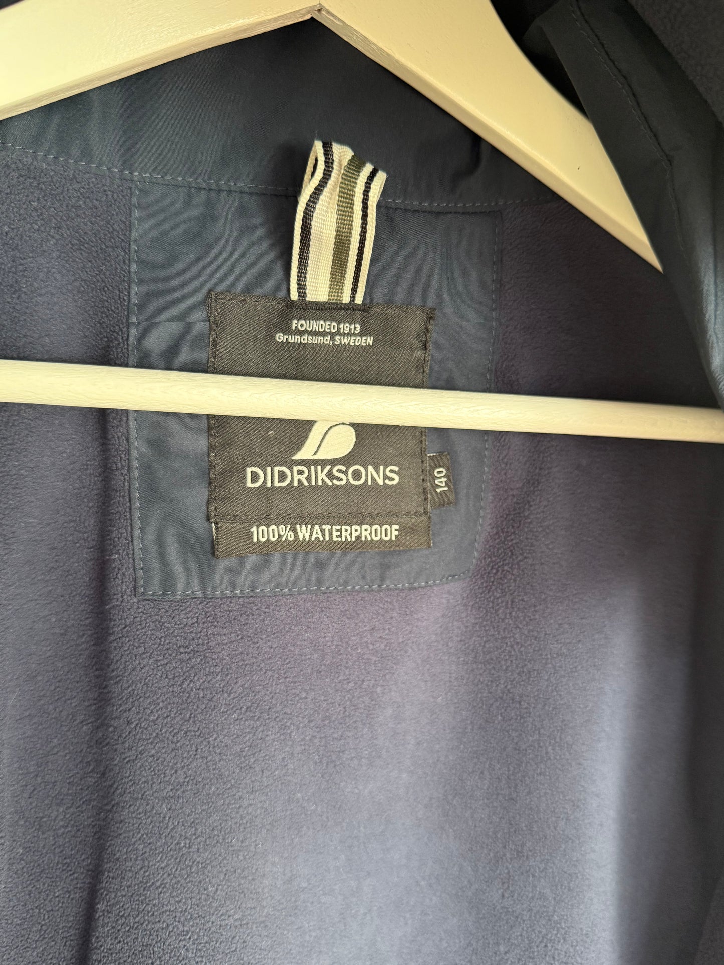 DIDRIKSONS Jacke gefüttert Regenjacke dunkelblau 140