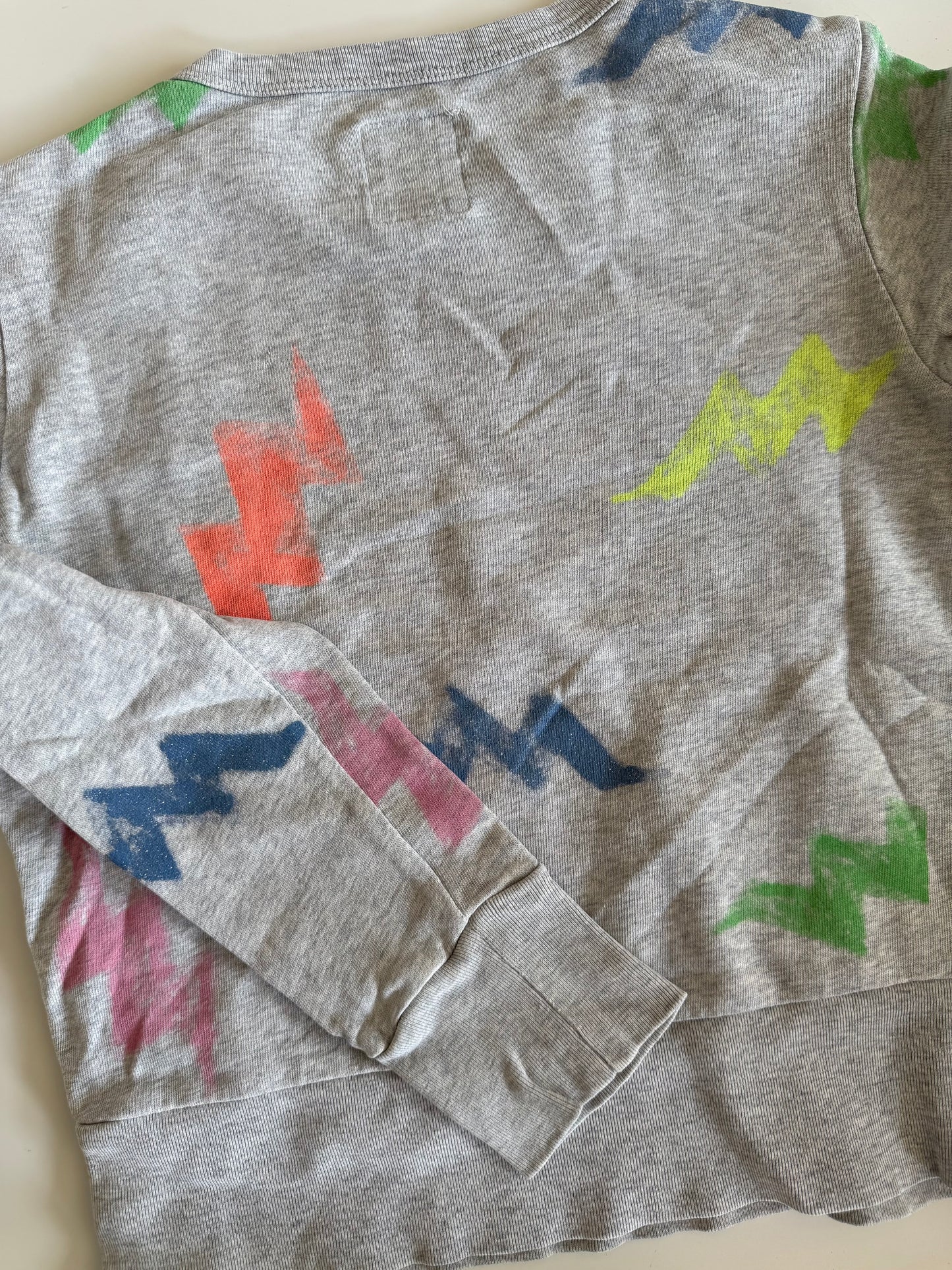 AO76 Sweatshirt grau bunt 152