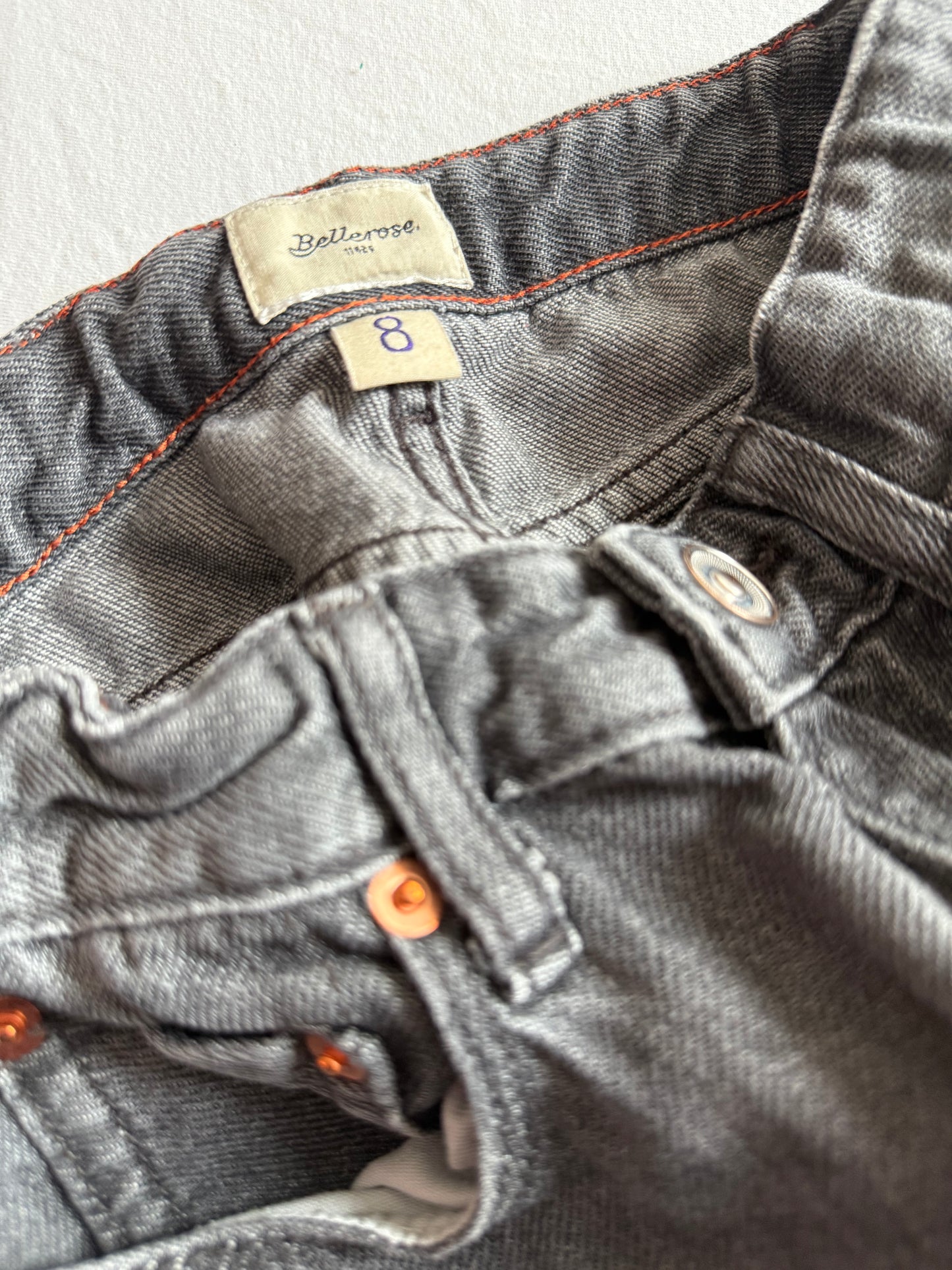 BELLEROSE Jeans grau schwarz 128