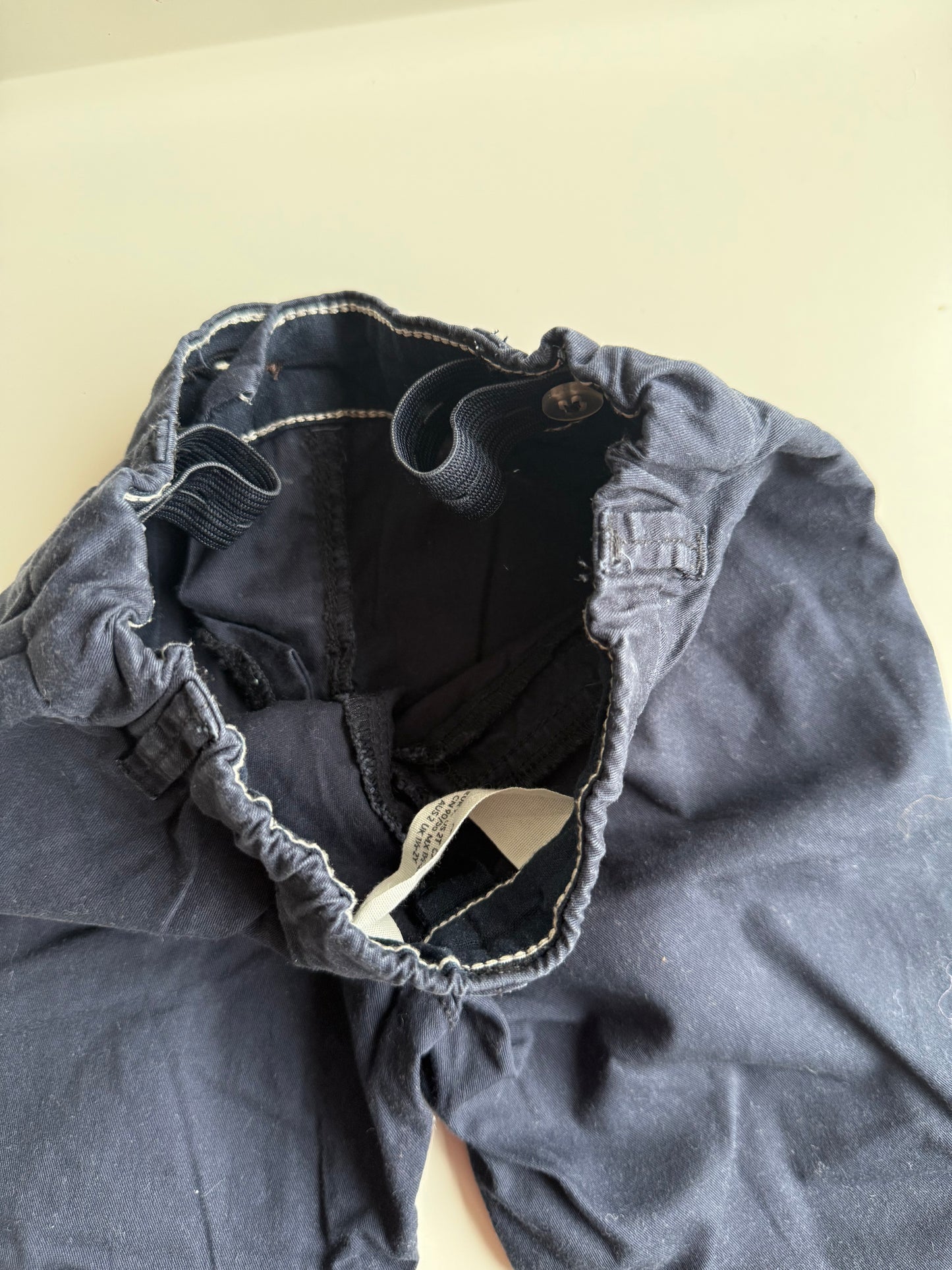 H&M Hose Chino dunkelblau 92