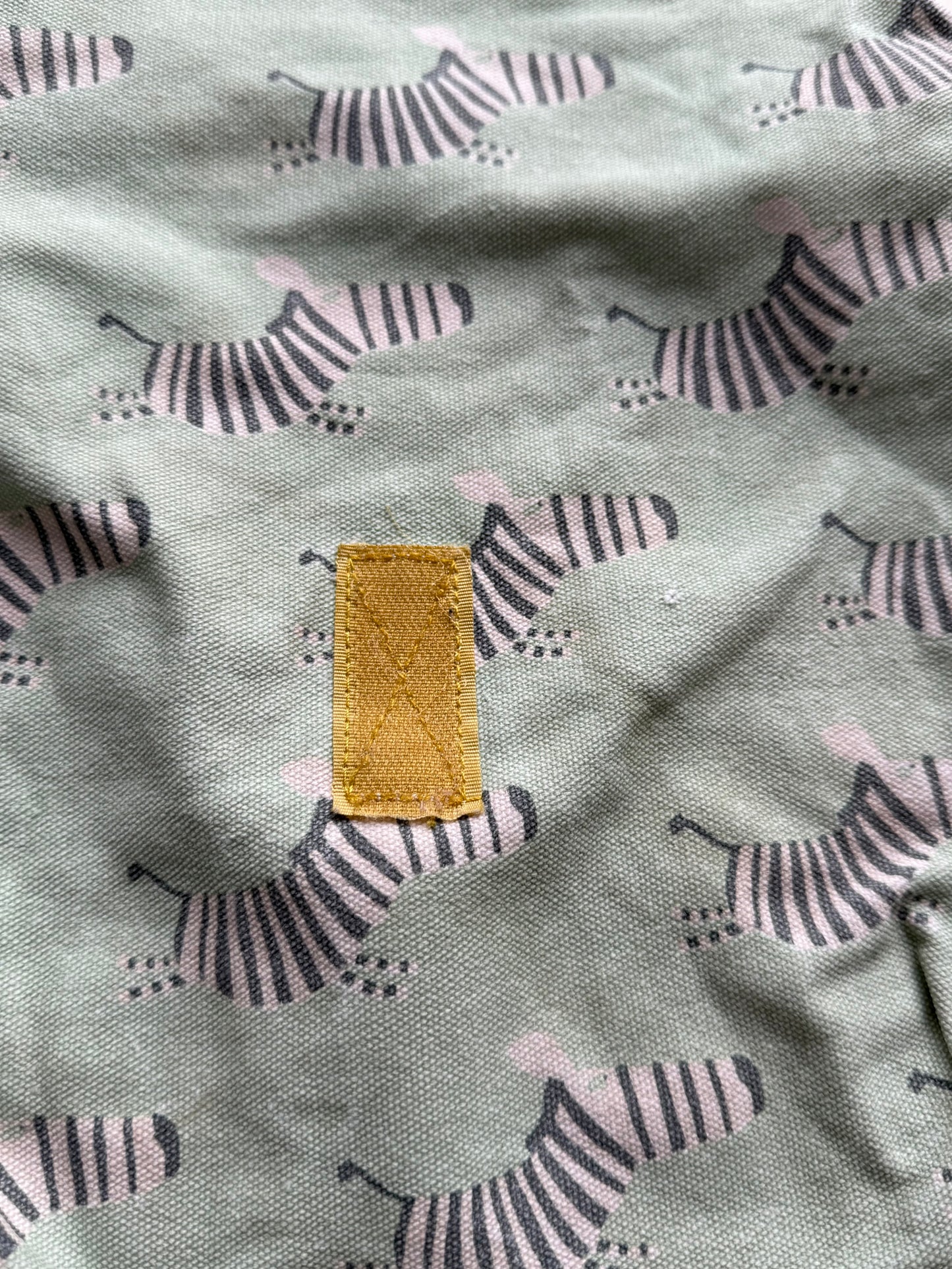 MAISON PETIT JOUR Rucksack Zebras Türkis gelb