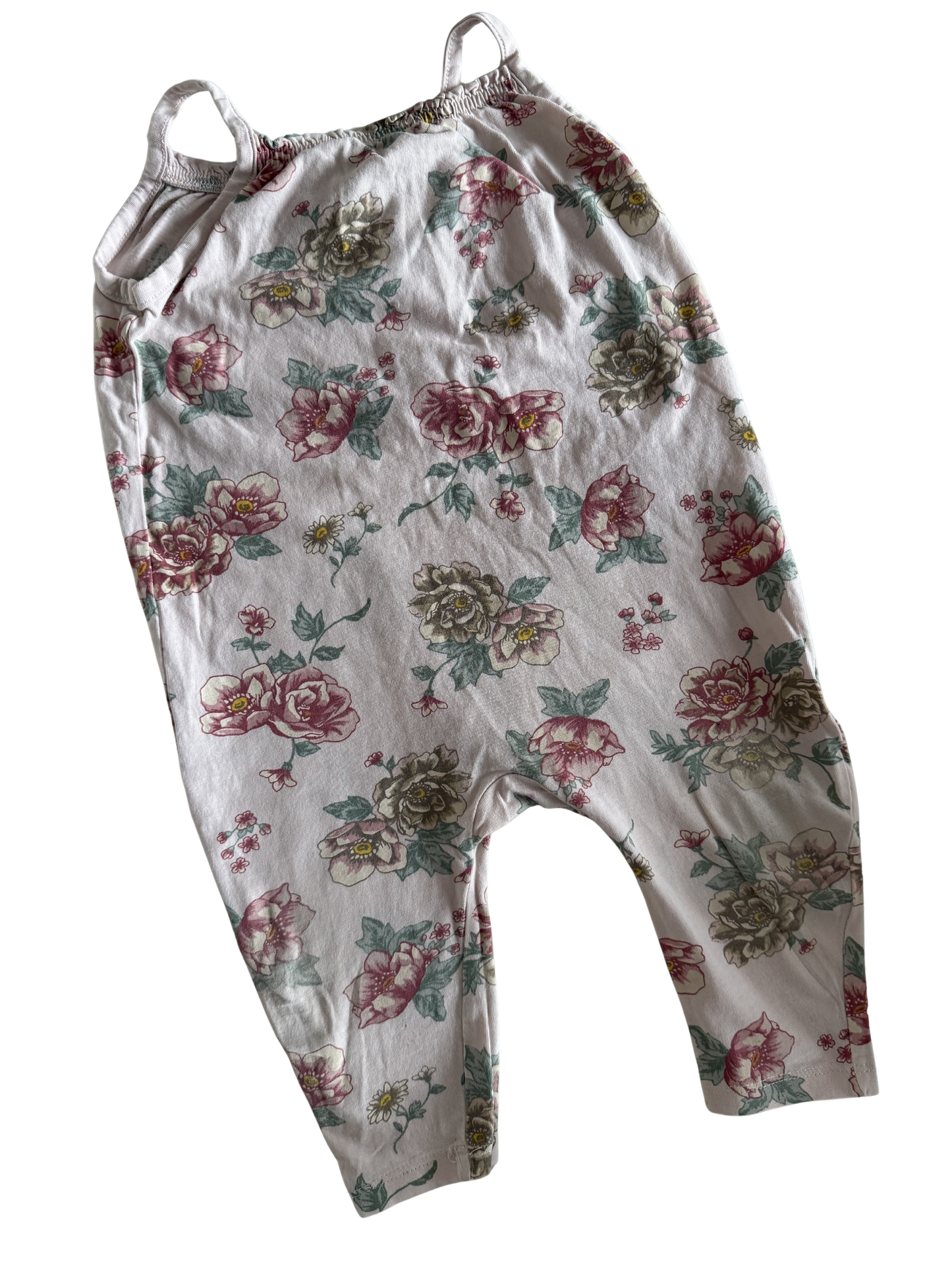 H&M Strampler Jumpsuit Blumen 80