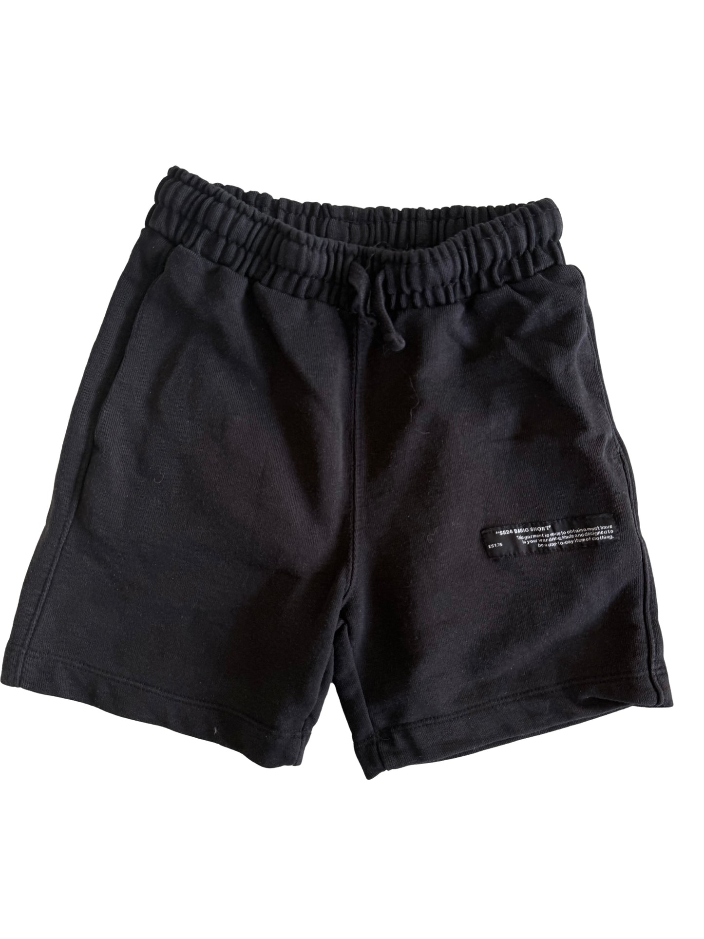 ZARA Sweatshorts kurze Hose schwarz 122