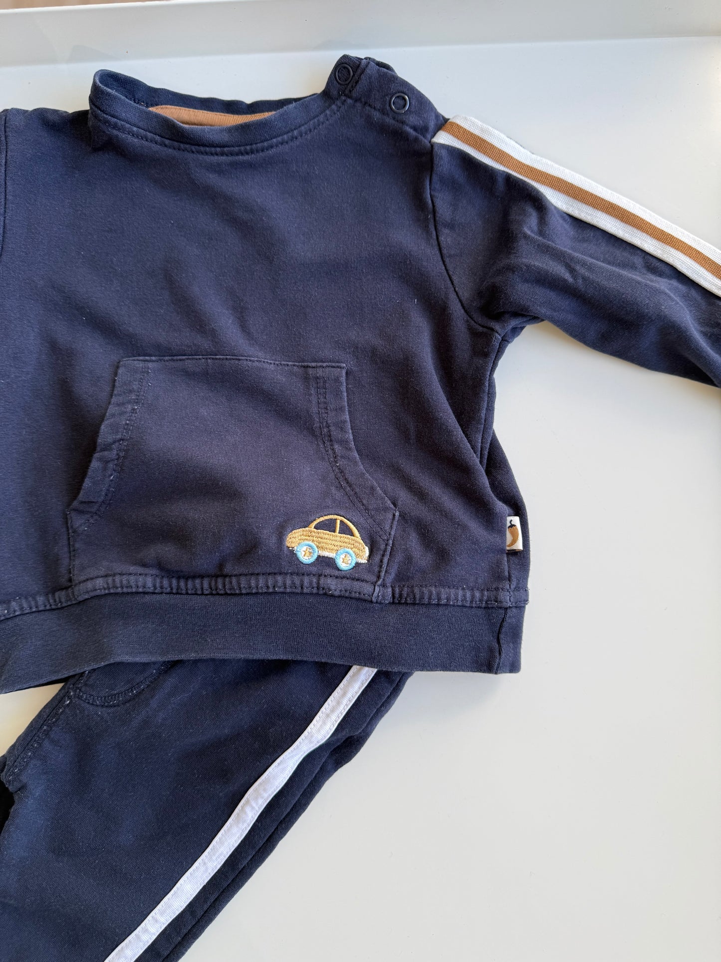 SALT & PEPPER Anzug Sweatshirt Hose Auto dunkelblau 74