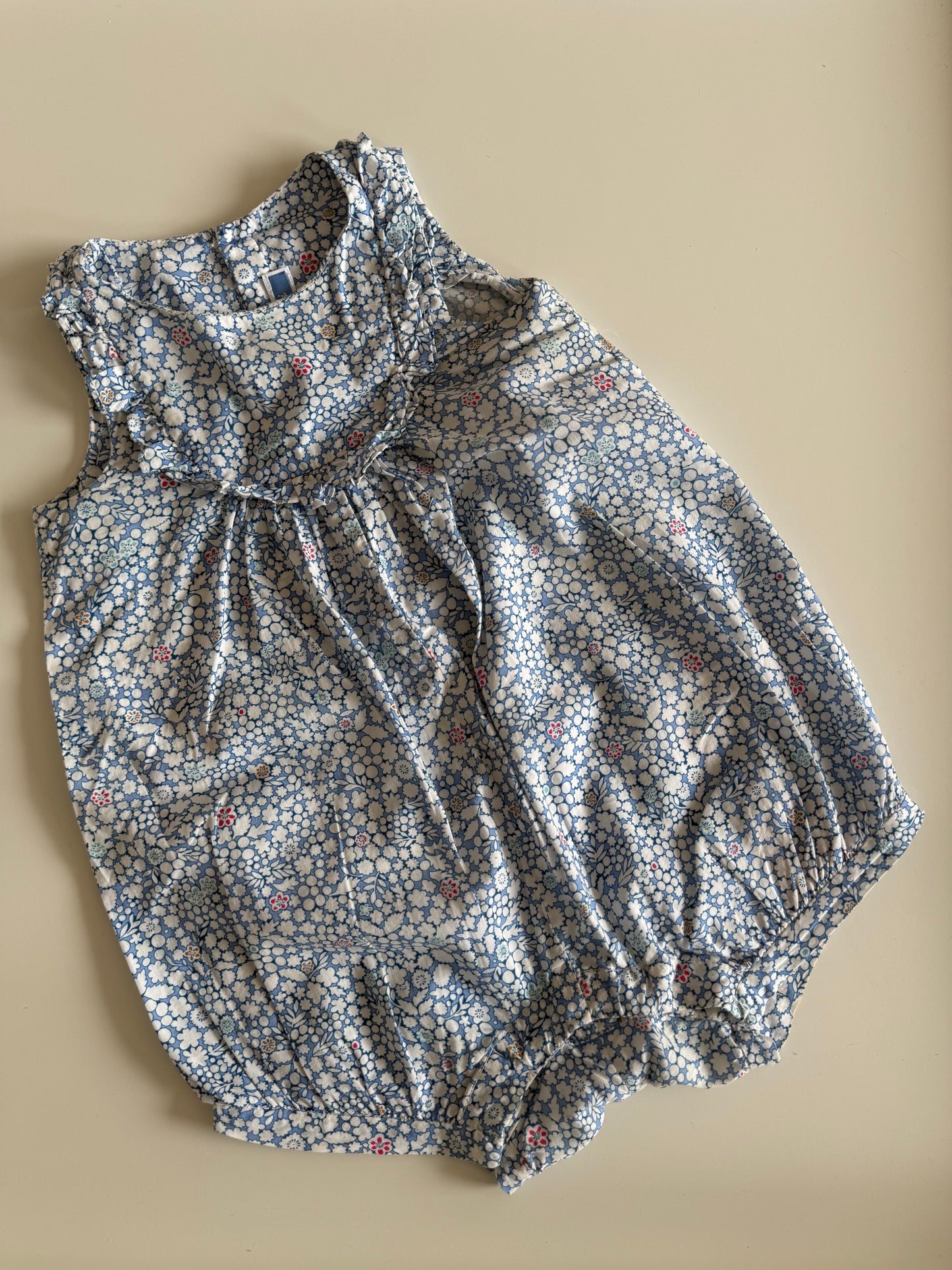 JACADI Strampler Jumpsuit kurz hellblau 74