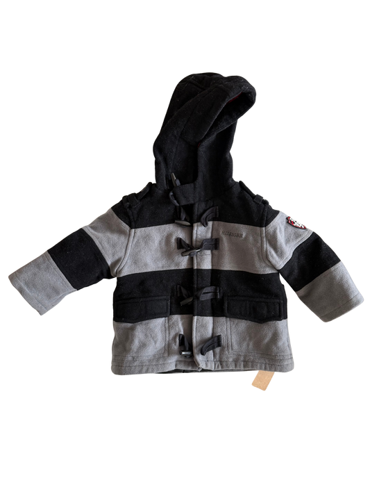 TOMMY HILFIGER Jacke Dufflecoat grau schwarz 74