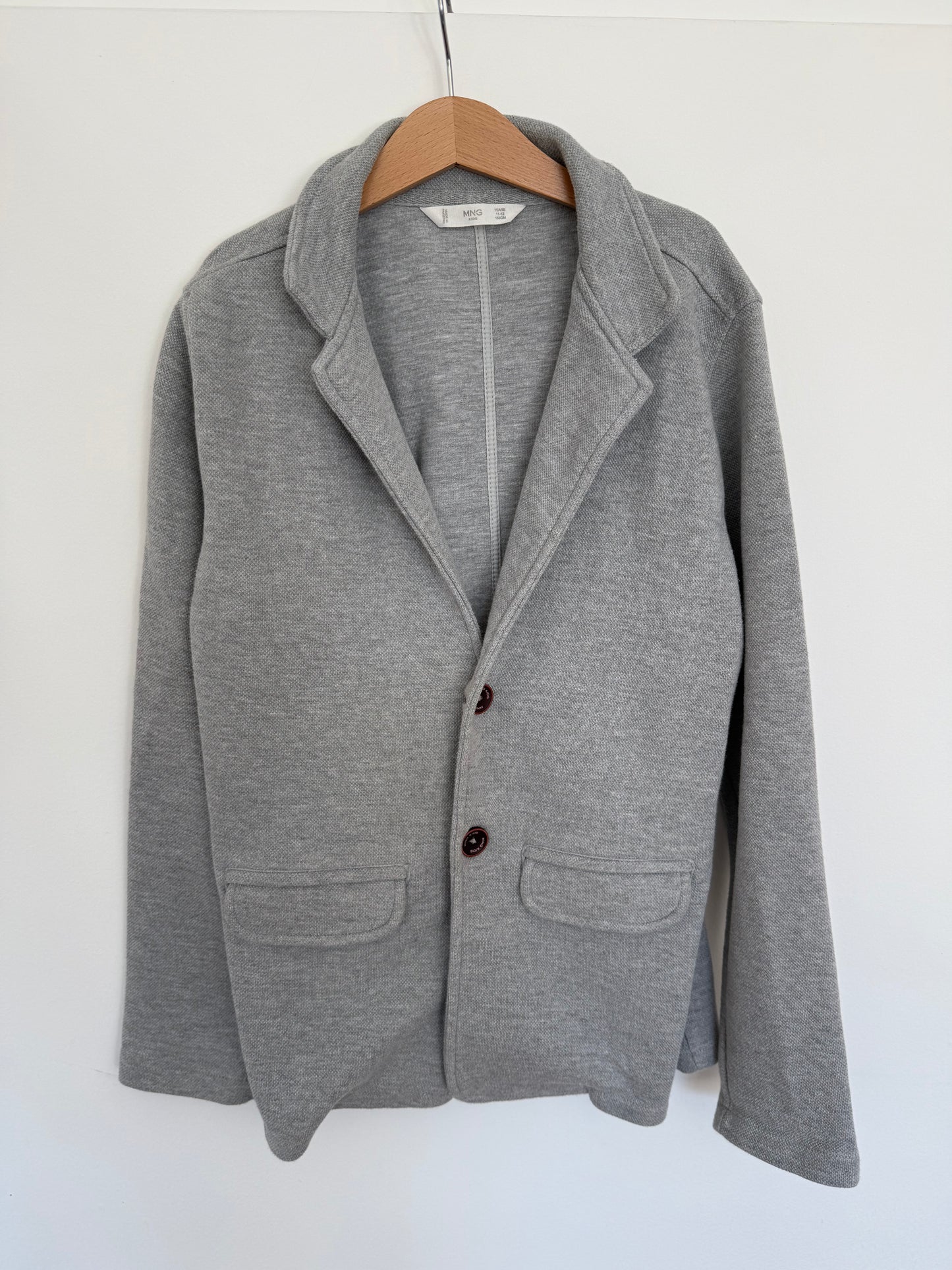 MANGO Blazer Sweat Sakko grau 146/152
