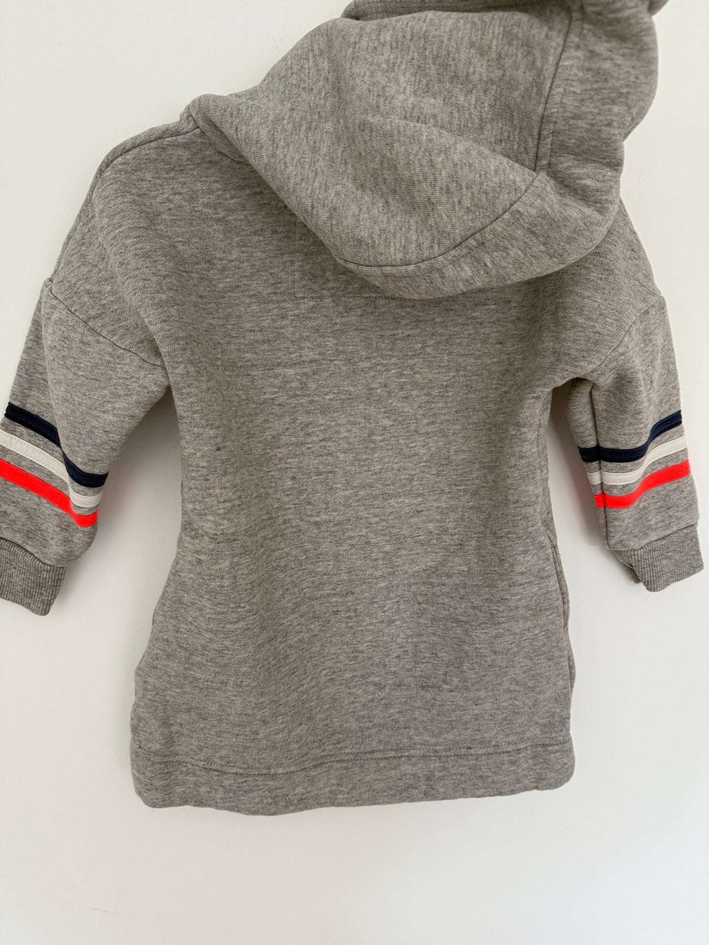 MINI BODEN Sweatkleid good vibes grau 104