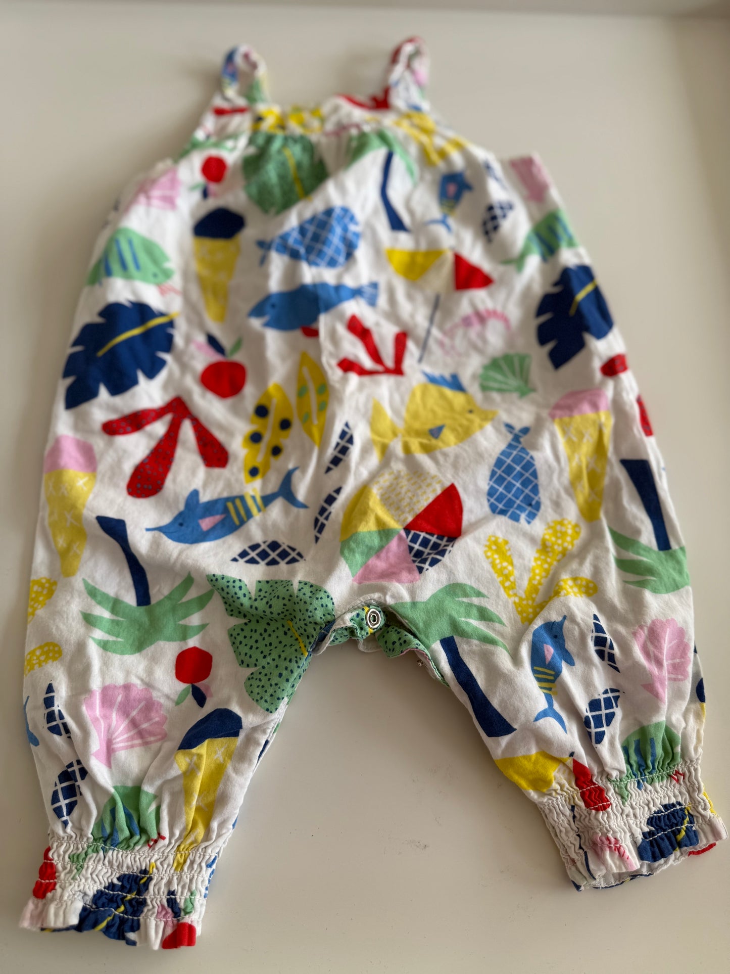 MARKS & SPENCER Latzhose Strampler bunt 74