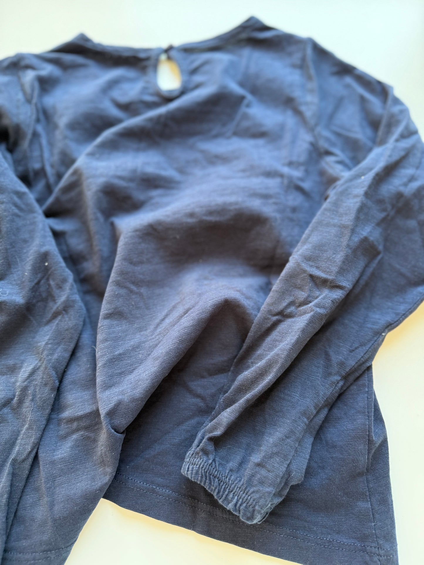 VERBAUDET Langarmshirt dunkelblau 122/128