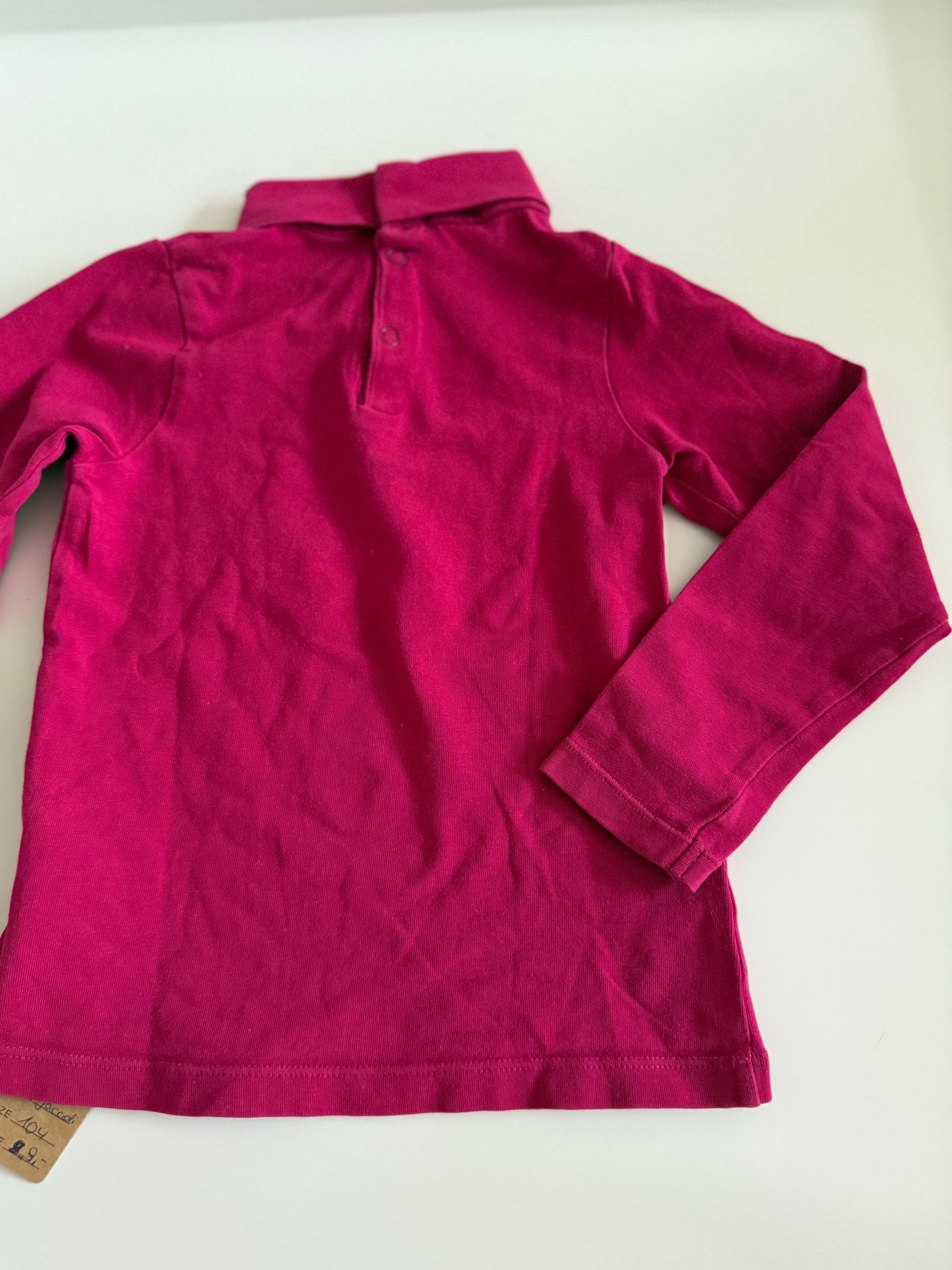 JACADI Langarmshirt Rollkragen pink 104