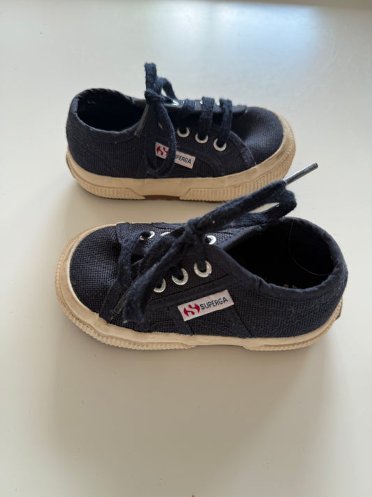 SUPERGA Sneaker Stoff Schuhe dunkelblau 22