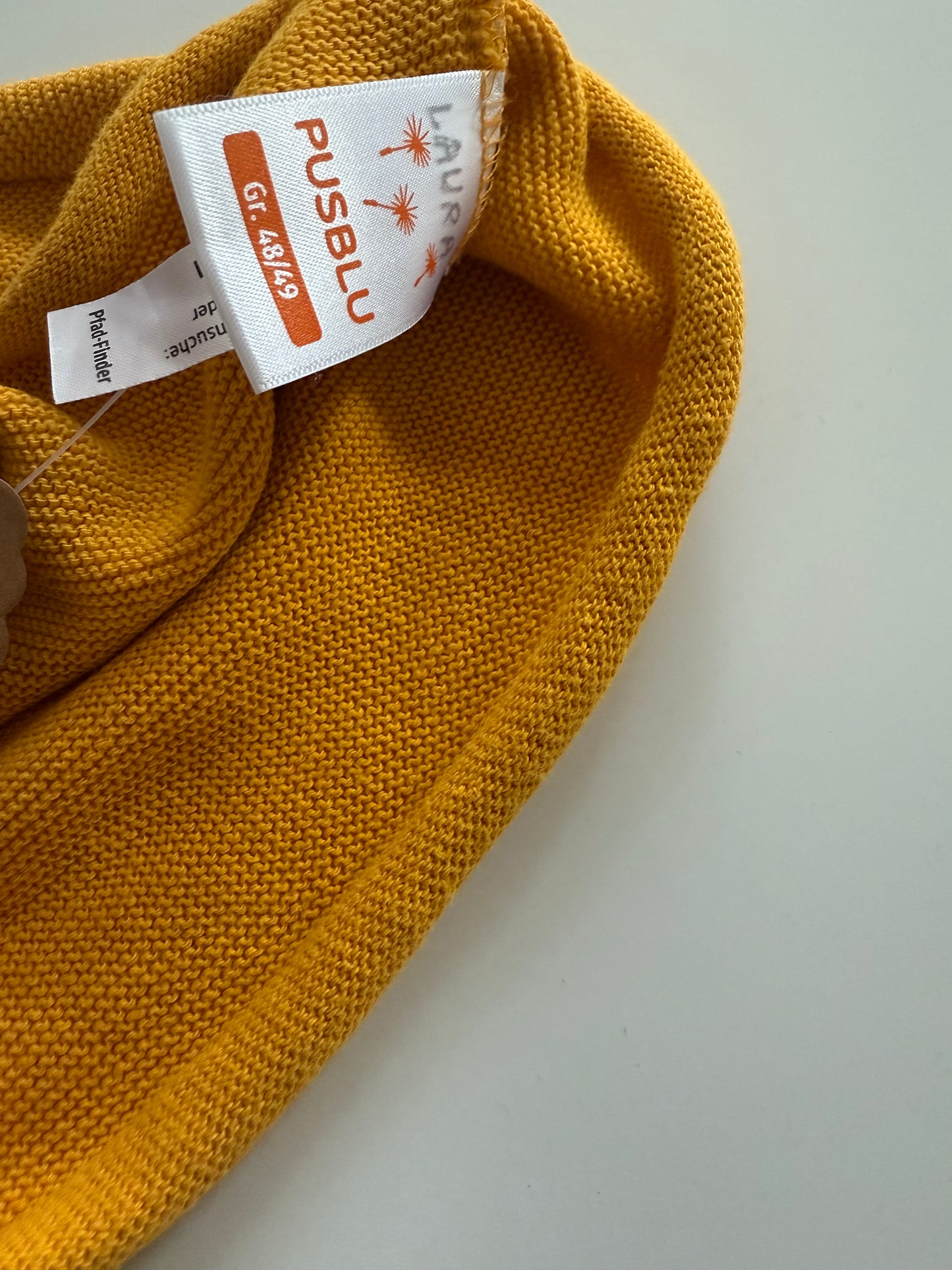 PUSBLU Mütze Senfgelb 48/49