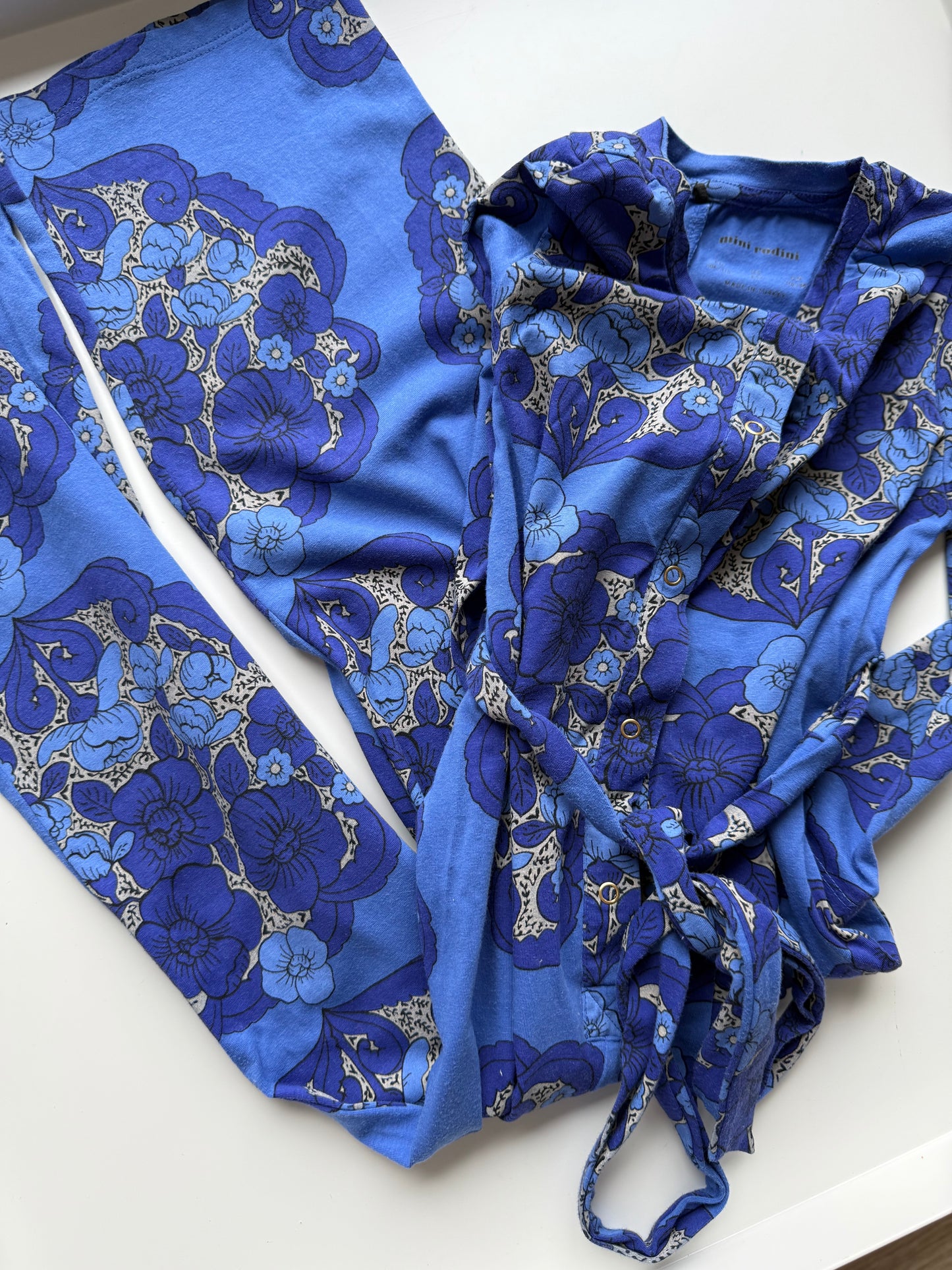 MINI RODINI Jumpsuit Anzug Onesie blau 104/110