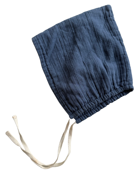 LIILU Mütze Musselin blau 74/80