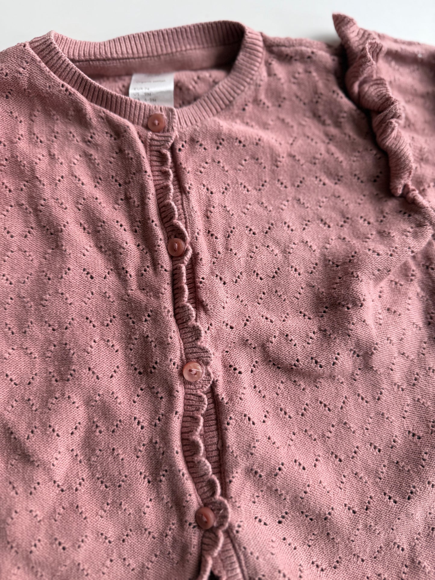 H&M Strickjacke altrosa