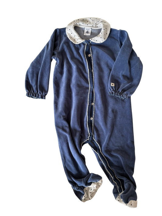 PETIT BATEAU Strampler dunkelblau Nicki 80/86