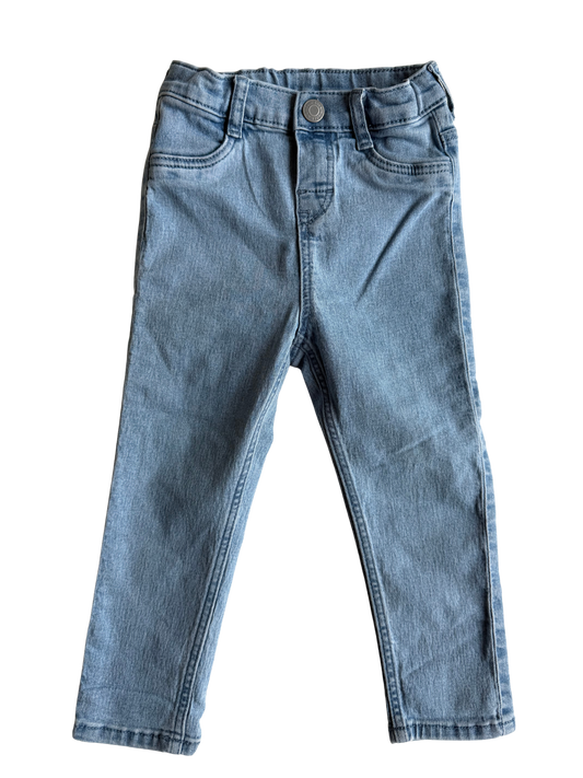 H&M Jeans Skinny Stretch hellblau 92