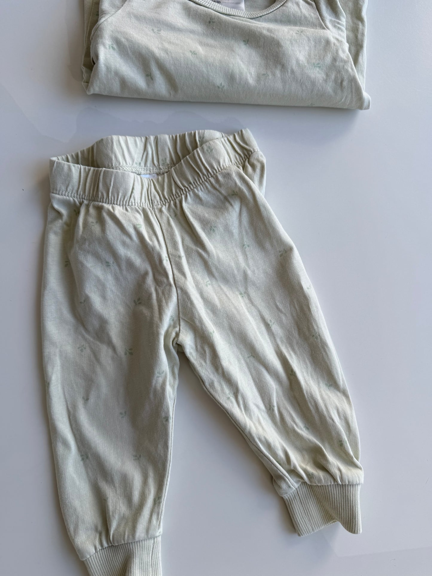 H&M Set Hose Longsleeve mintgrün 56