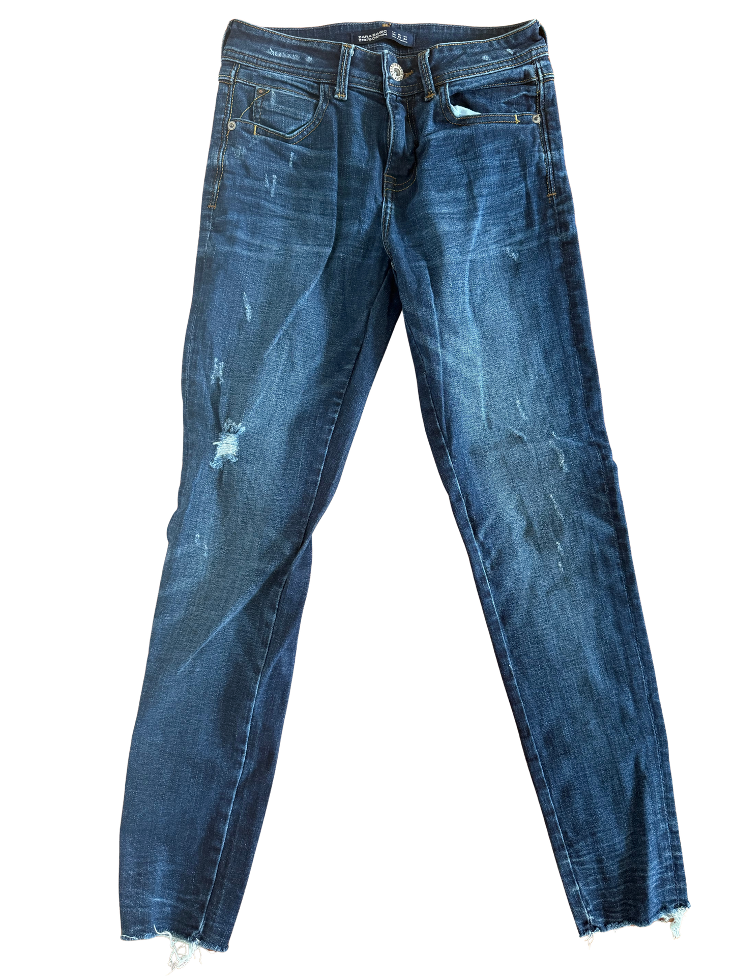 ZARA Skinny Jeans dunkelblau 34 168