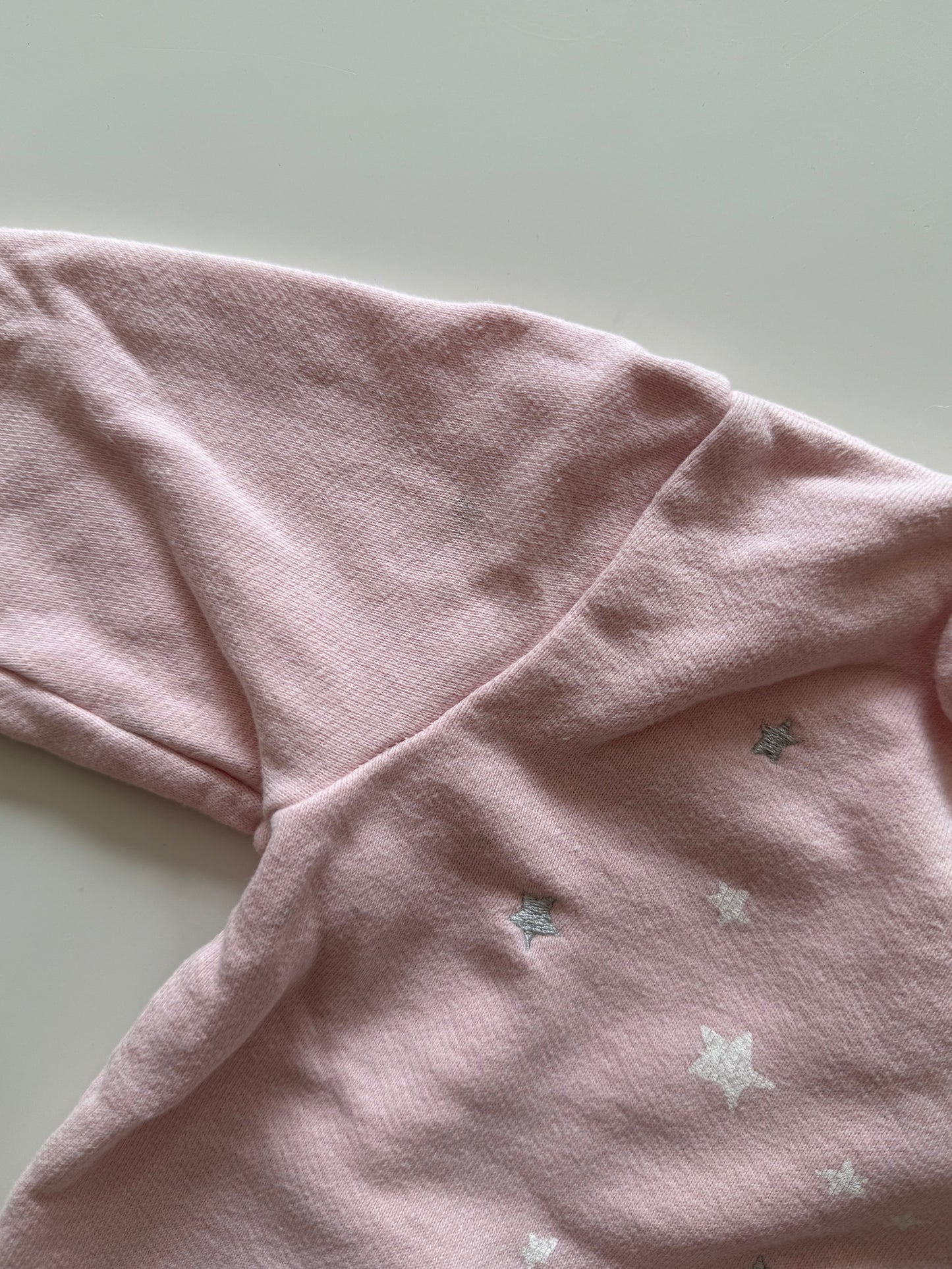 PETIT BATEAU Sweatshirt Rosa Sterne 80/86