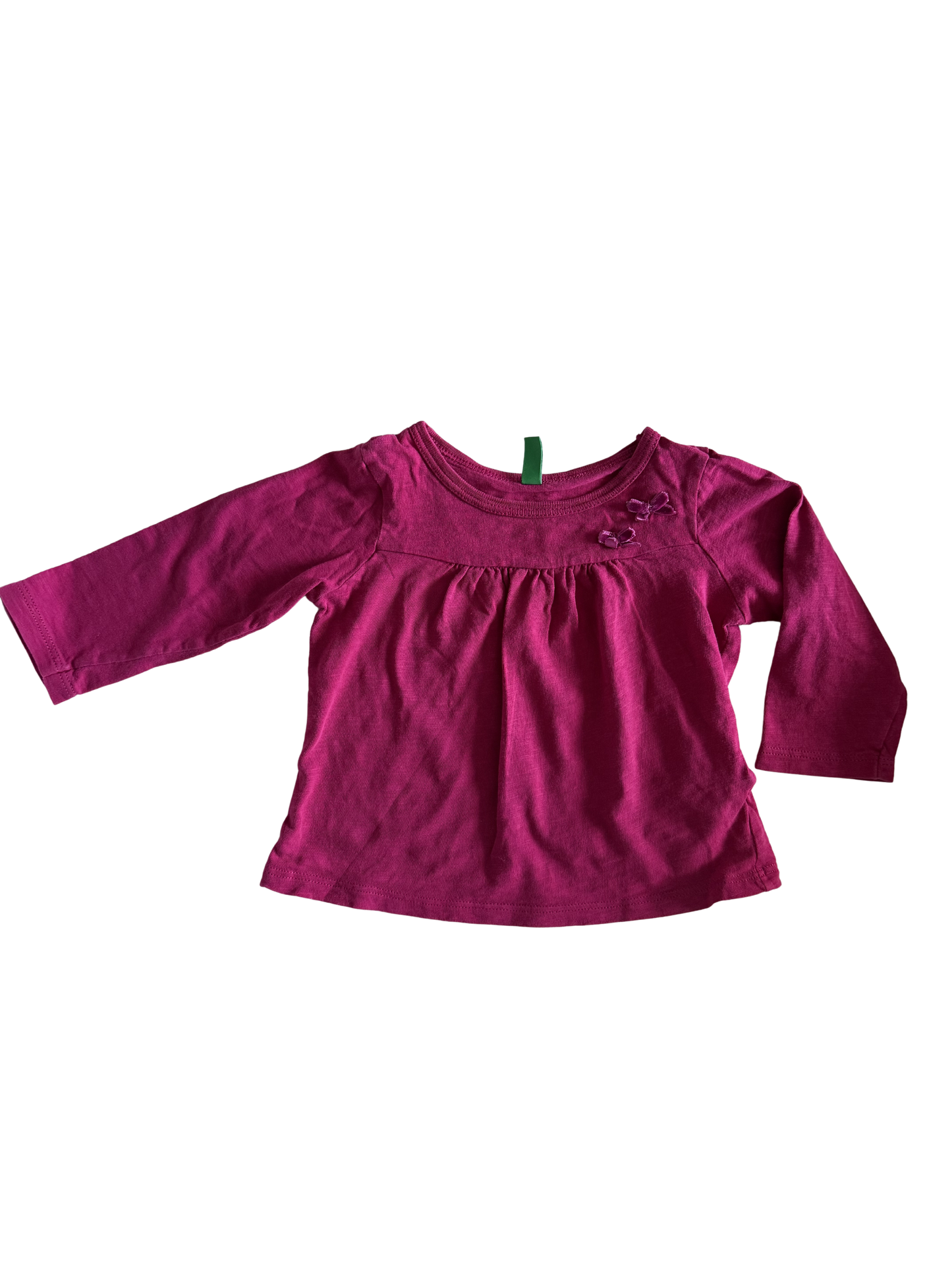 BENETTON Langarmshirt pink 74