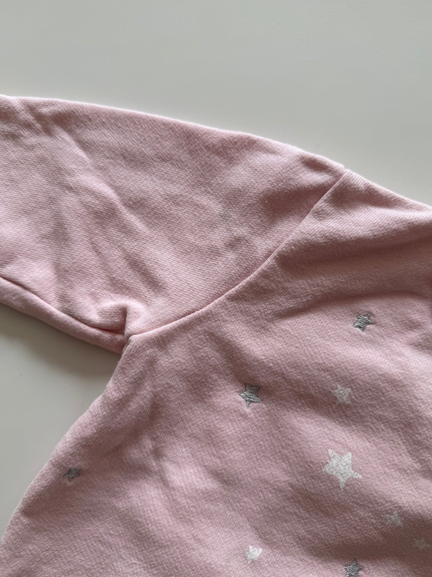PETIT BATEAU Sweatshirt Rosa Sterne 80/86
