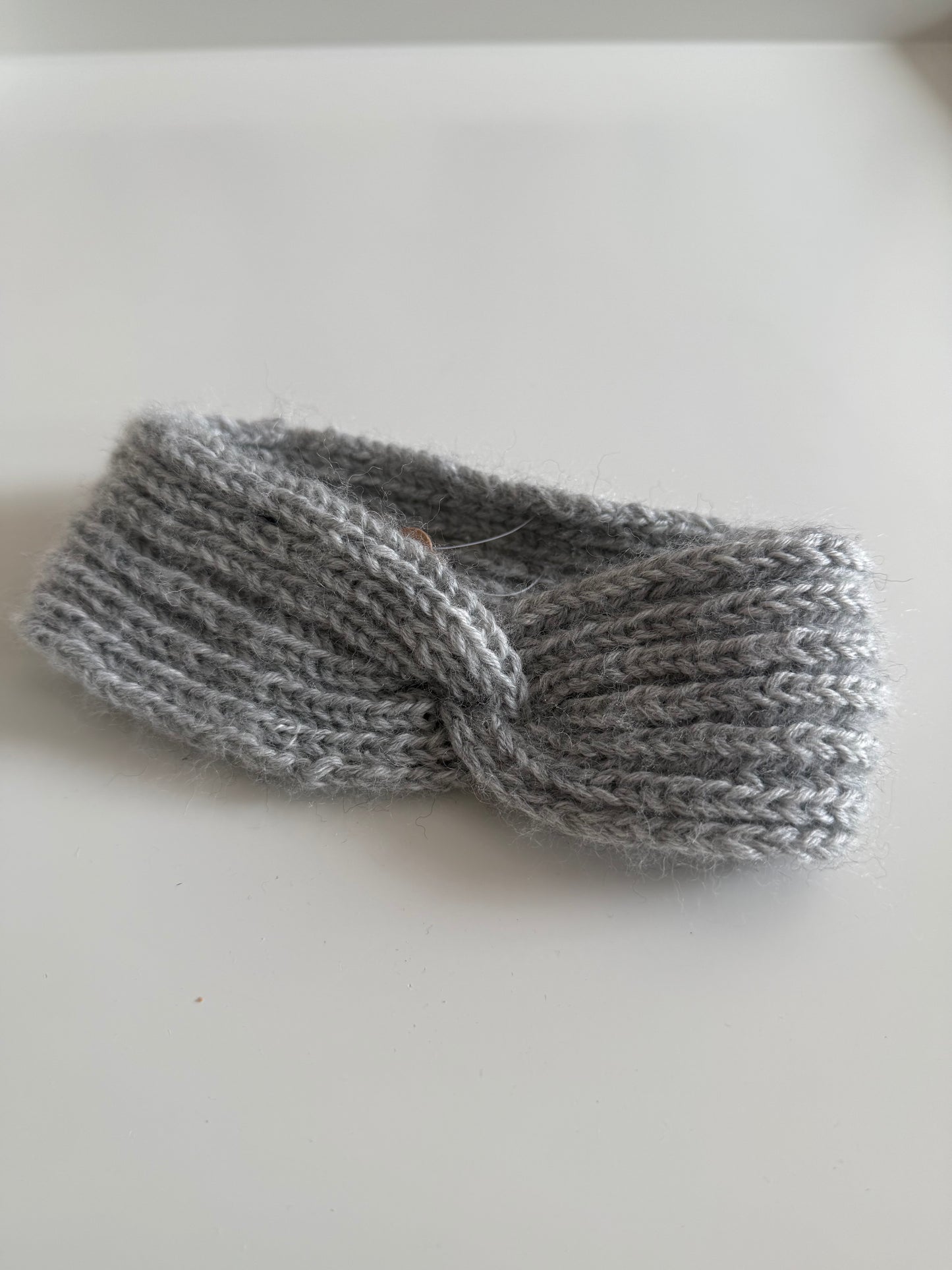 NONAME Stirnband Strick grau 74