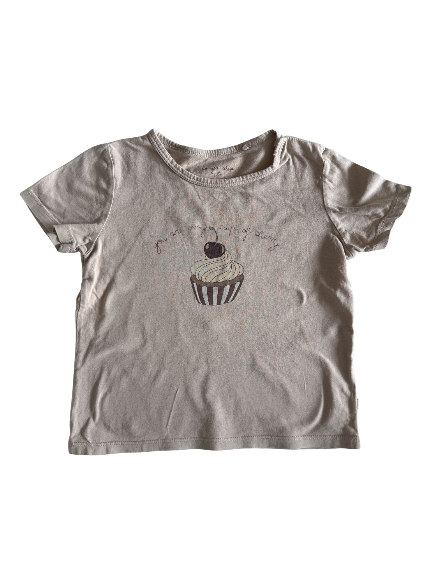 KONGES SLØJD T-Shirt beige Kirschen Muffin 86