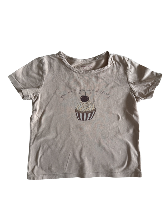 KONGES SLØJD T-Shirt beige Kirschen Muffin 86
