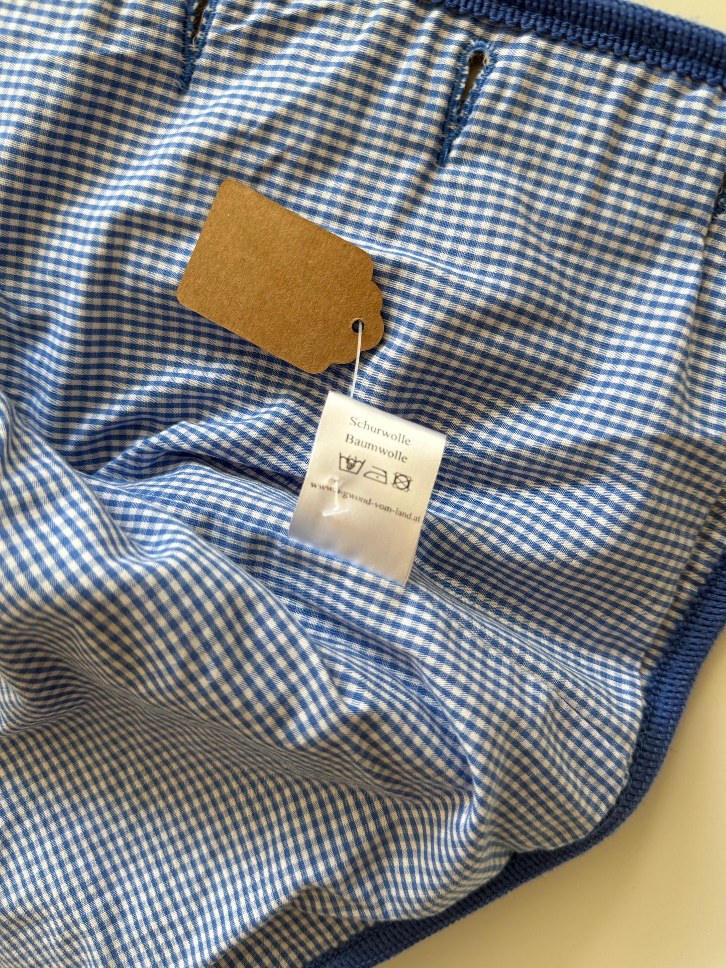 A GWOND VOM LAND Janker Jacke Schurwolle grau blau 74