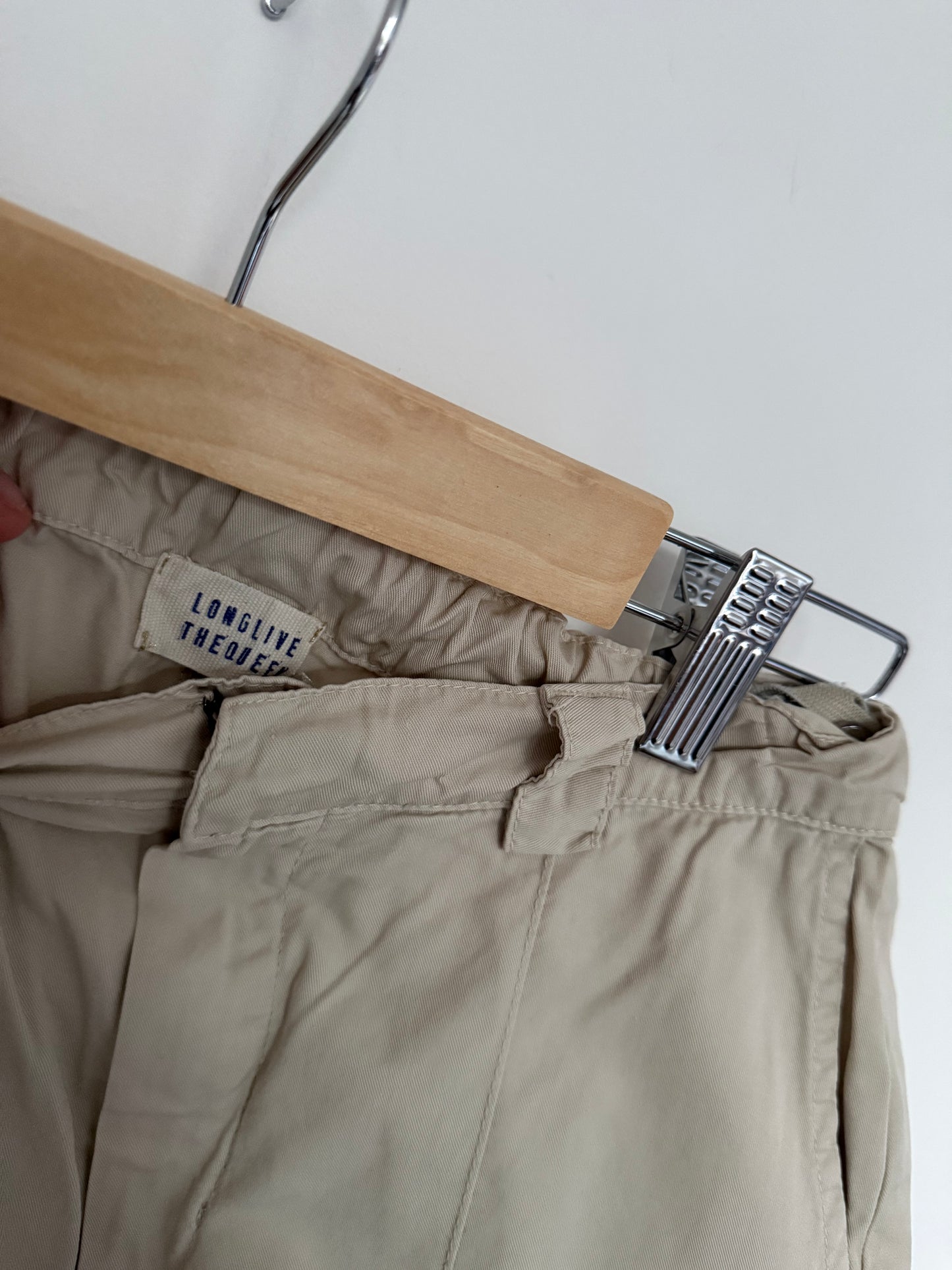 LONGLIVEGHEQUEEN Cargo Hose Sommer beige 152