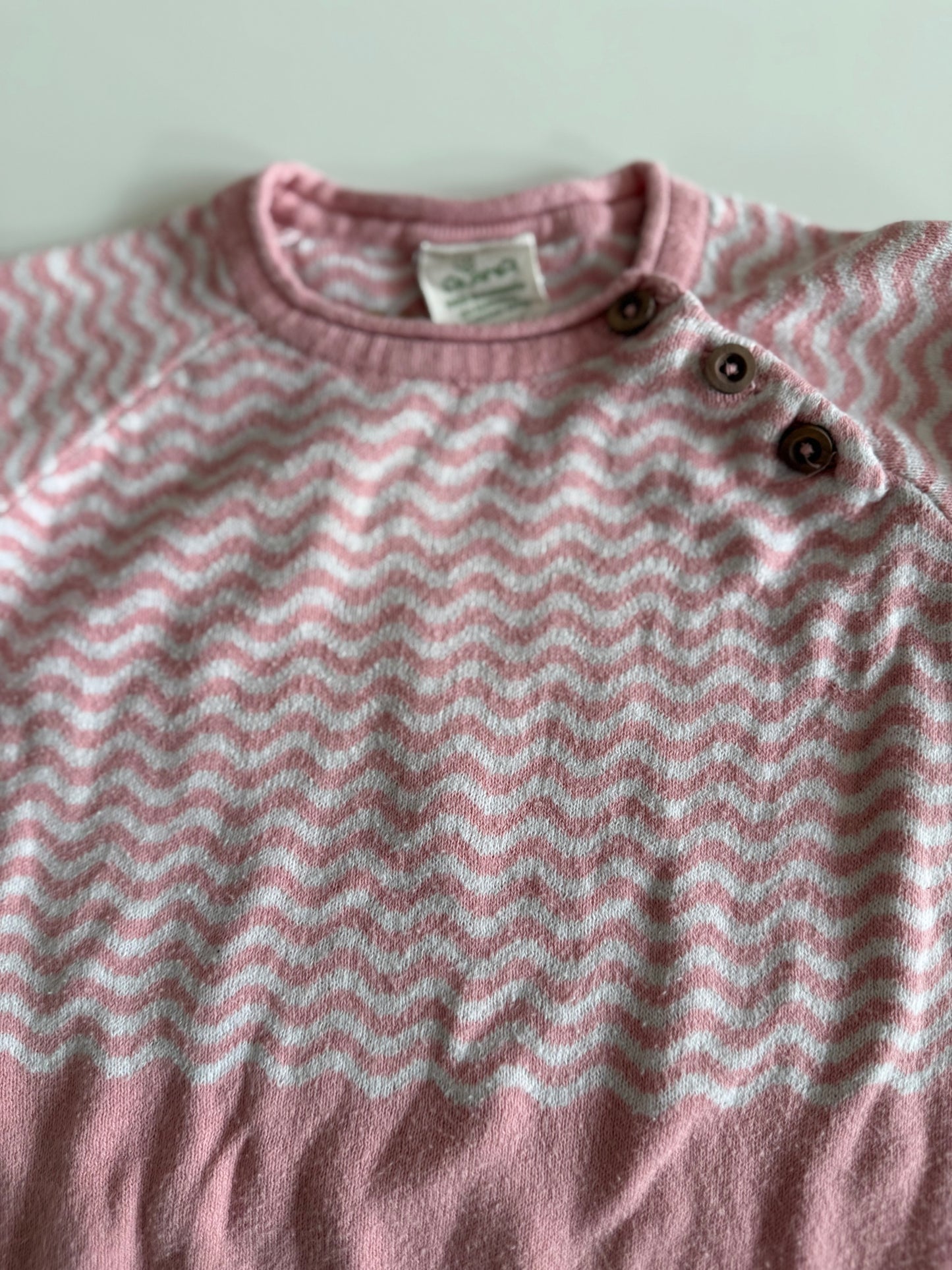 ALANA Pullover rosa weiß 68