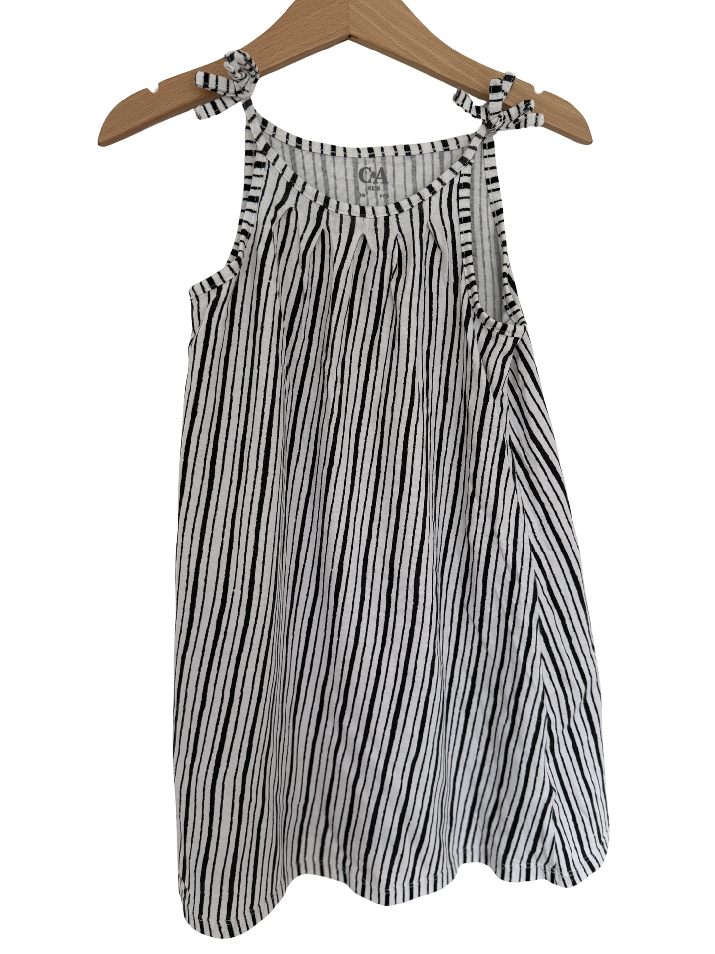 C&A Sommerkleid schwarz weiß 116
