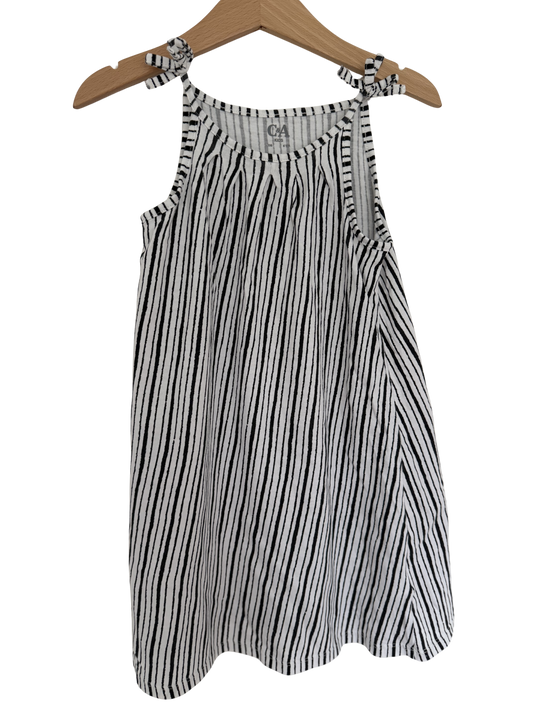 C&A Sommerkleid schwarz weiß 116