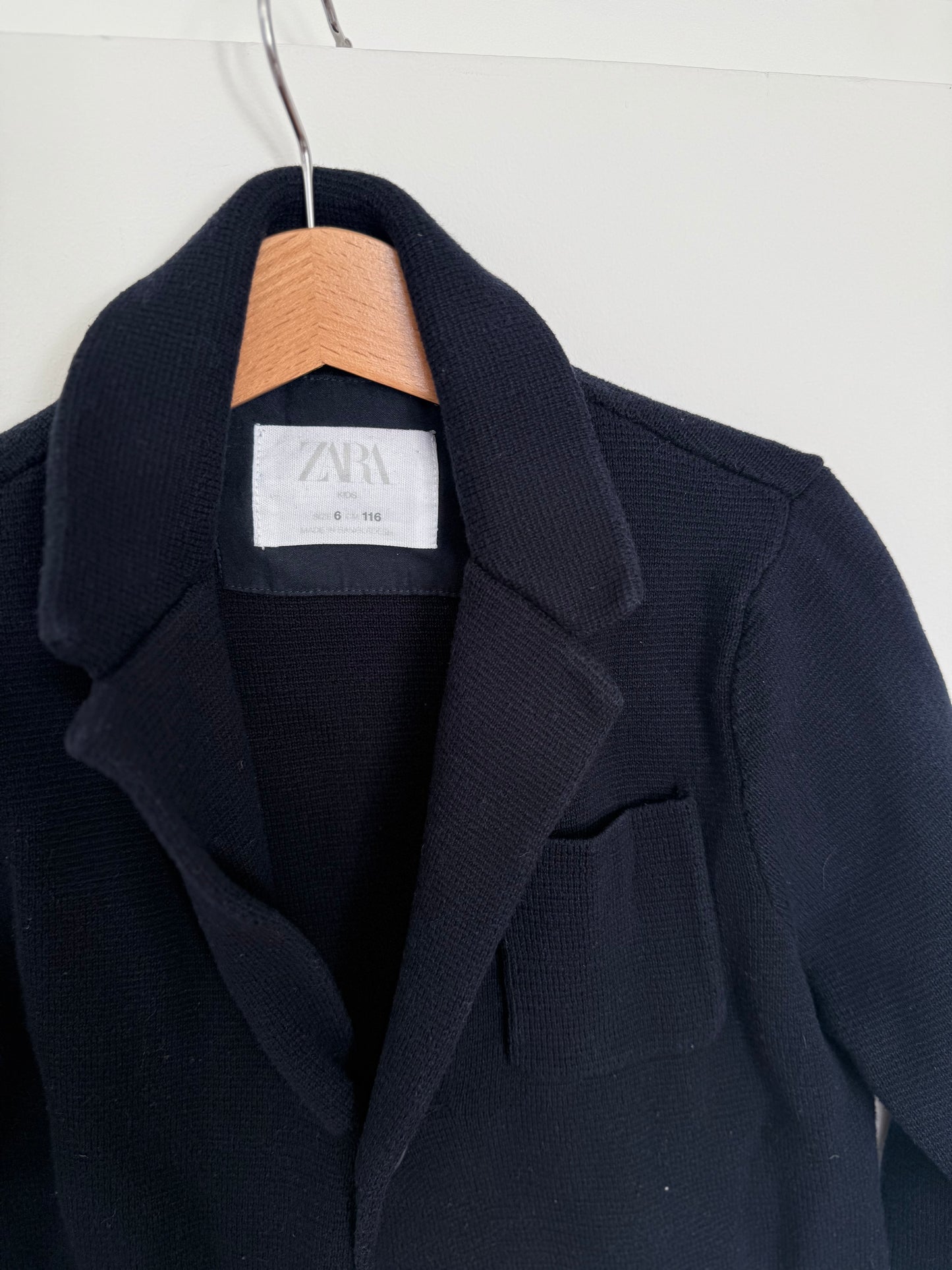 ZARA Blazer Jersey dunkelblau 116