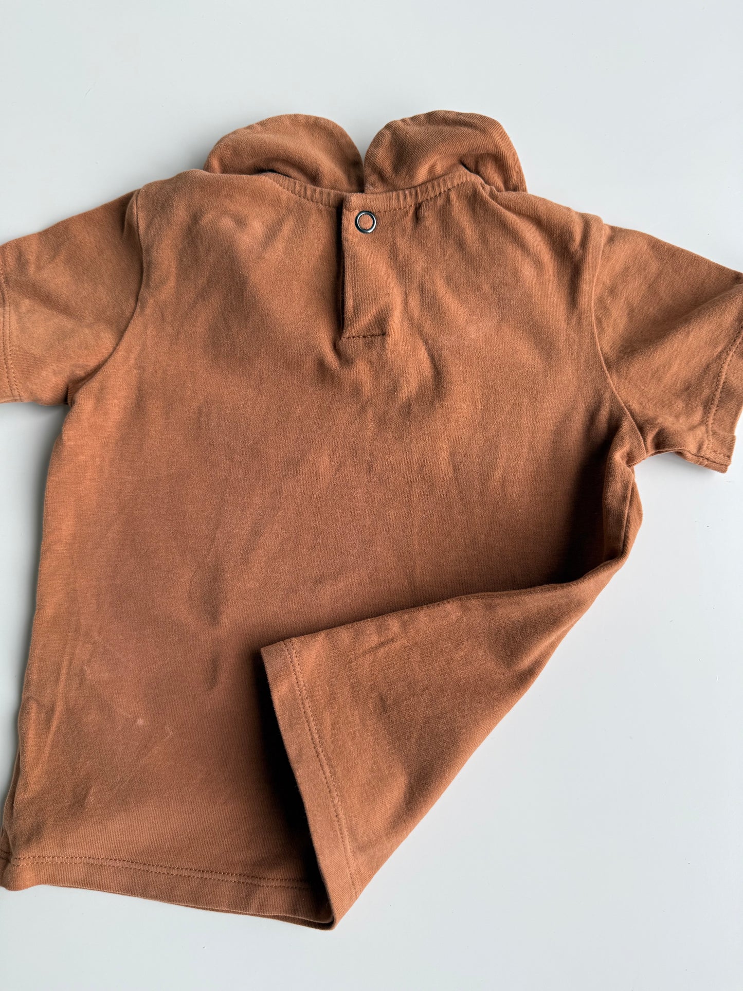 PHIL & PHAE T-Shirt braun Kragen 74