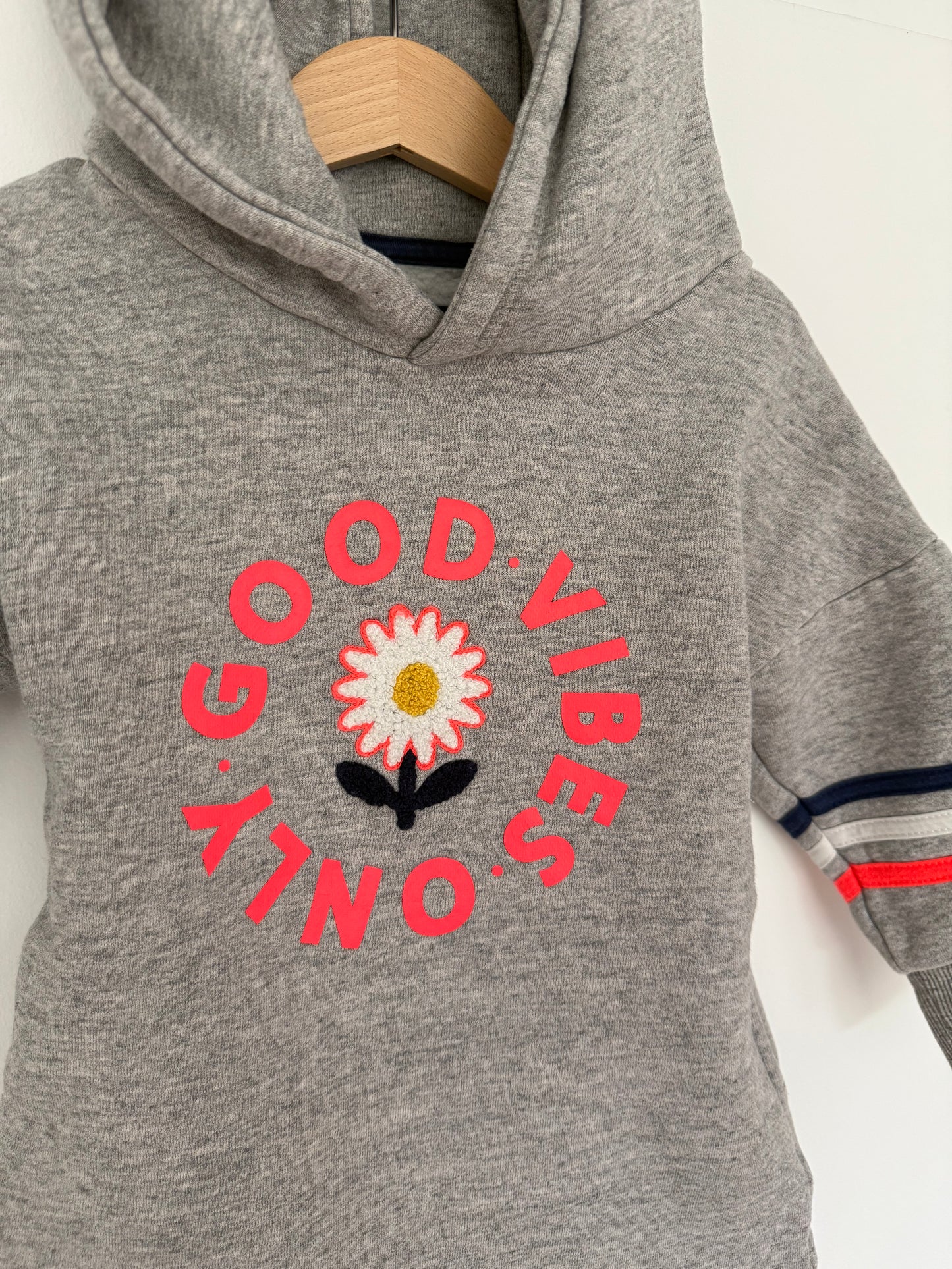 MINI BODEN Sweatkleid good vibes grau 104