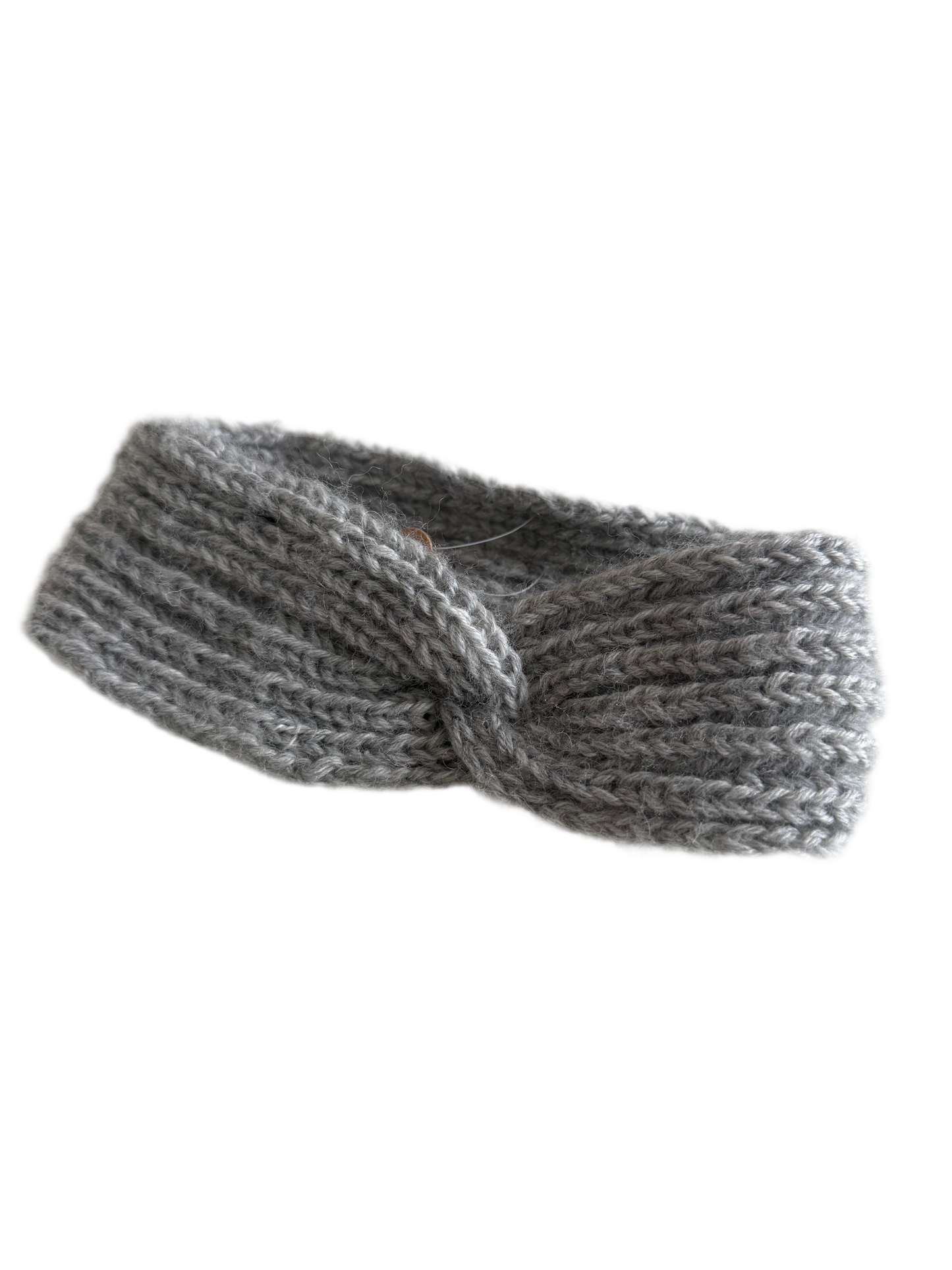 NONAME Stirnband Strick grau 74