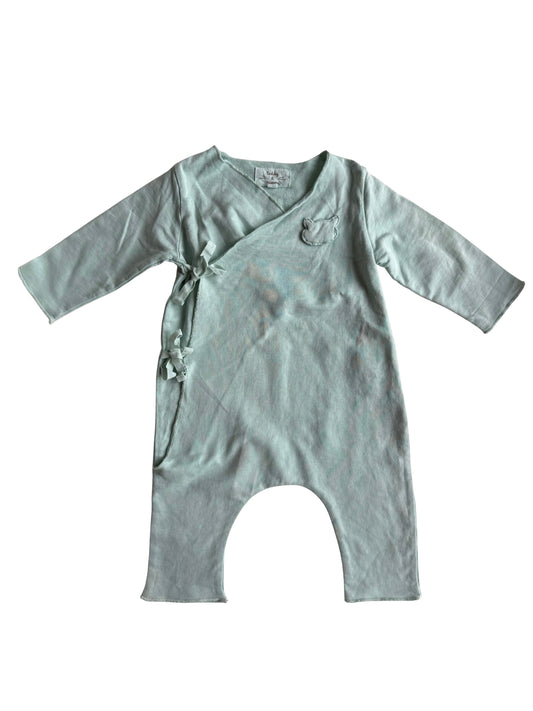 TEDDY & MINOU Strampler Wickelstrampler mint 62/68