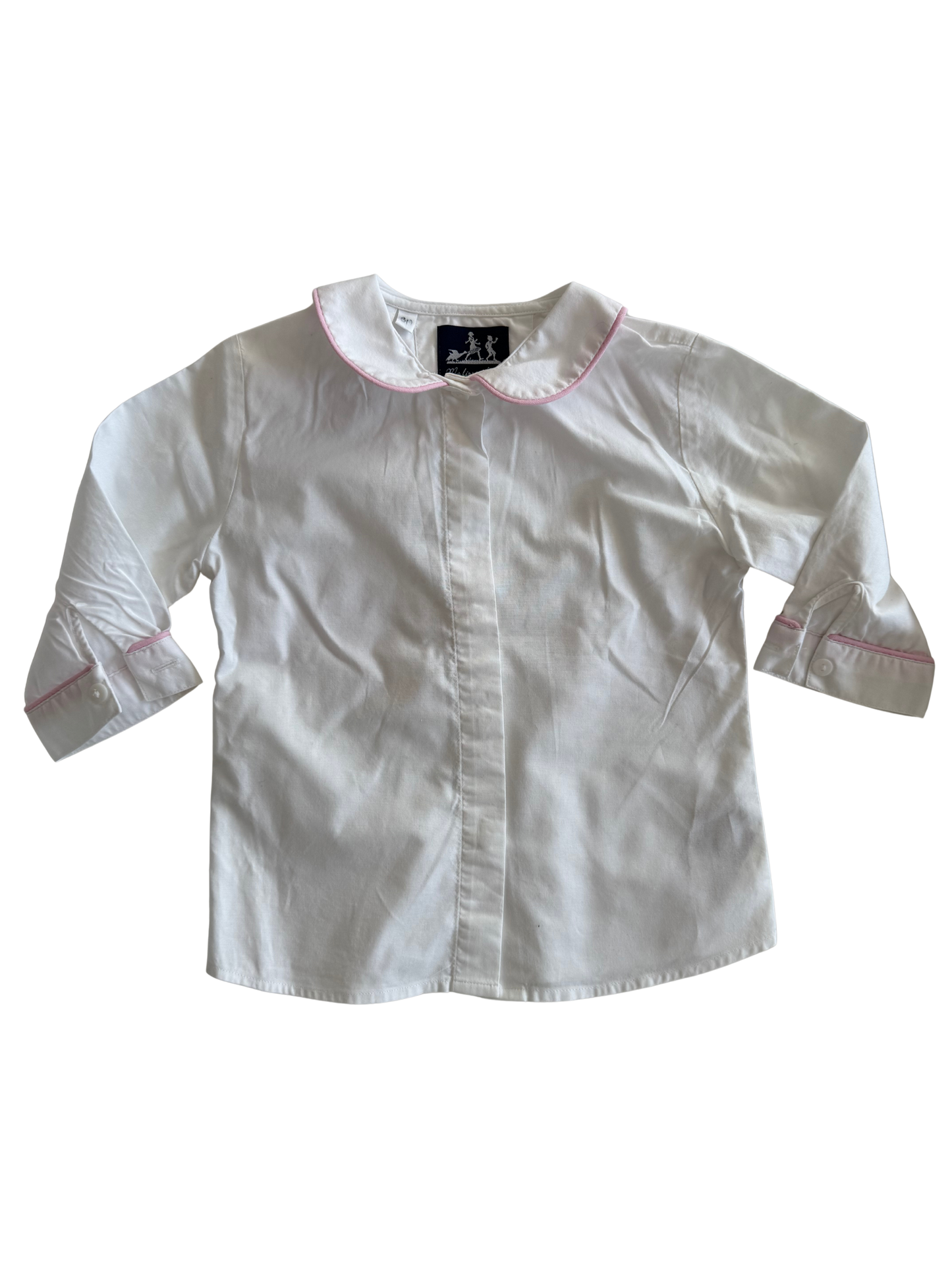 MY FIRST LABEL Bluse weiß rosa 74