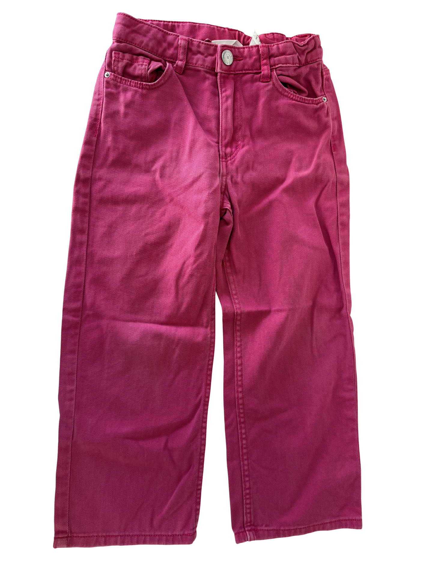 H&M Jeans wideleg pink 110
