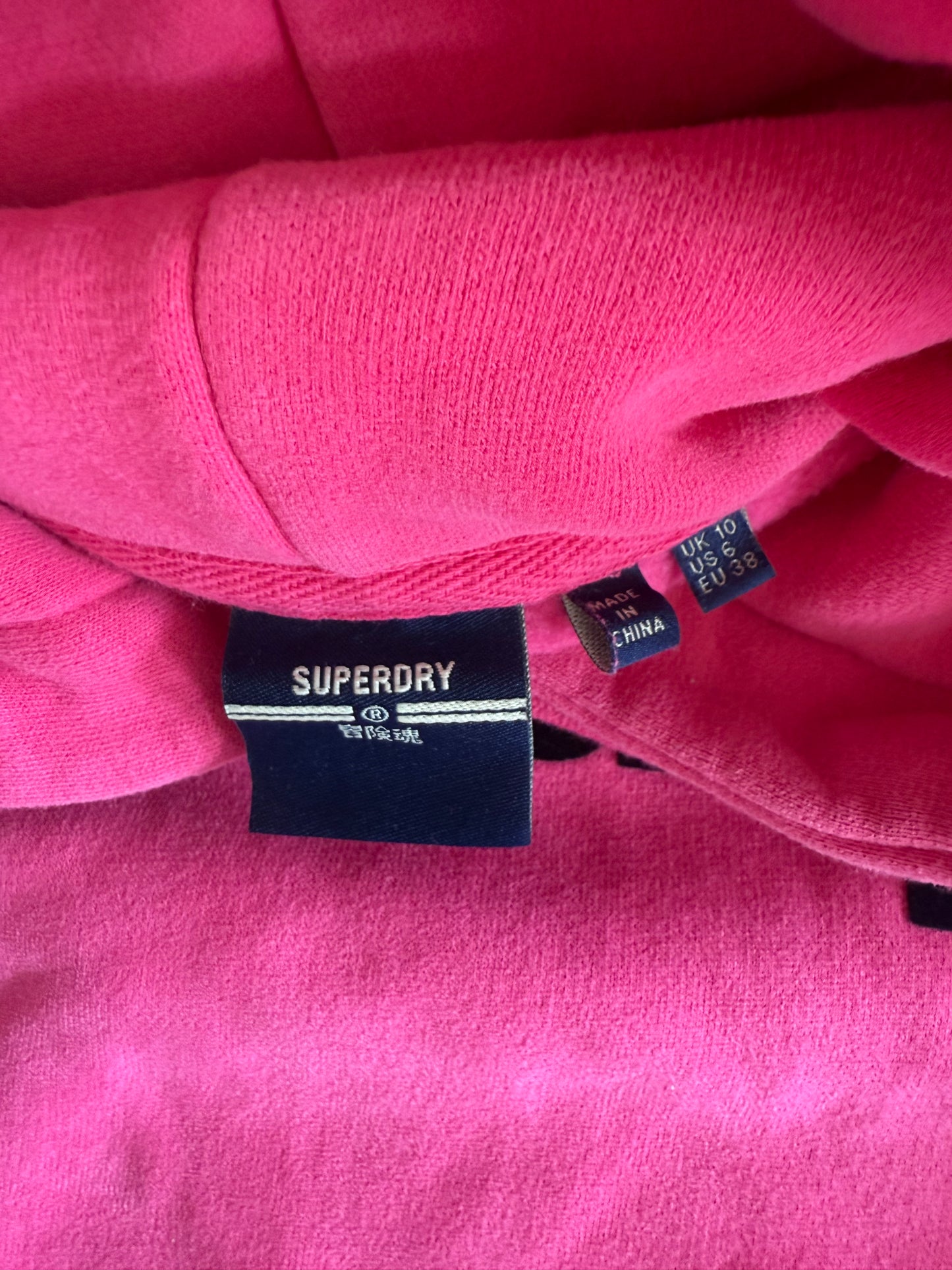 SUPERDRY Sweatshirt Kapuze pink 38 168
