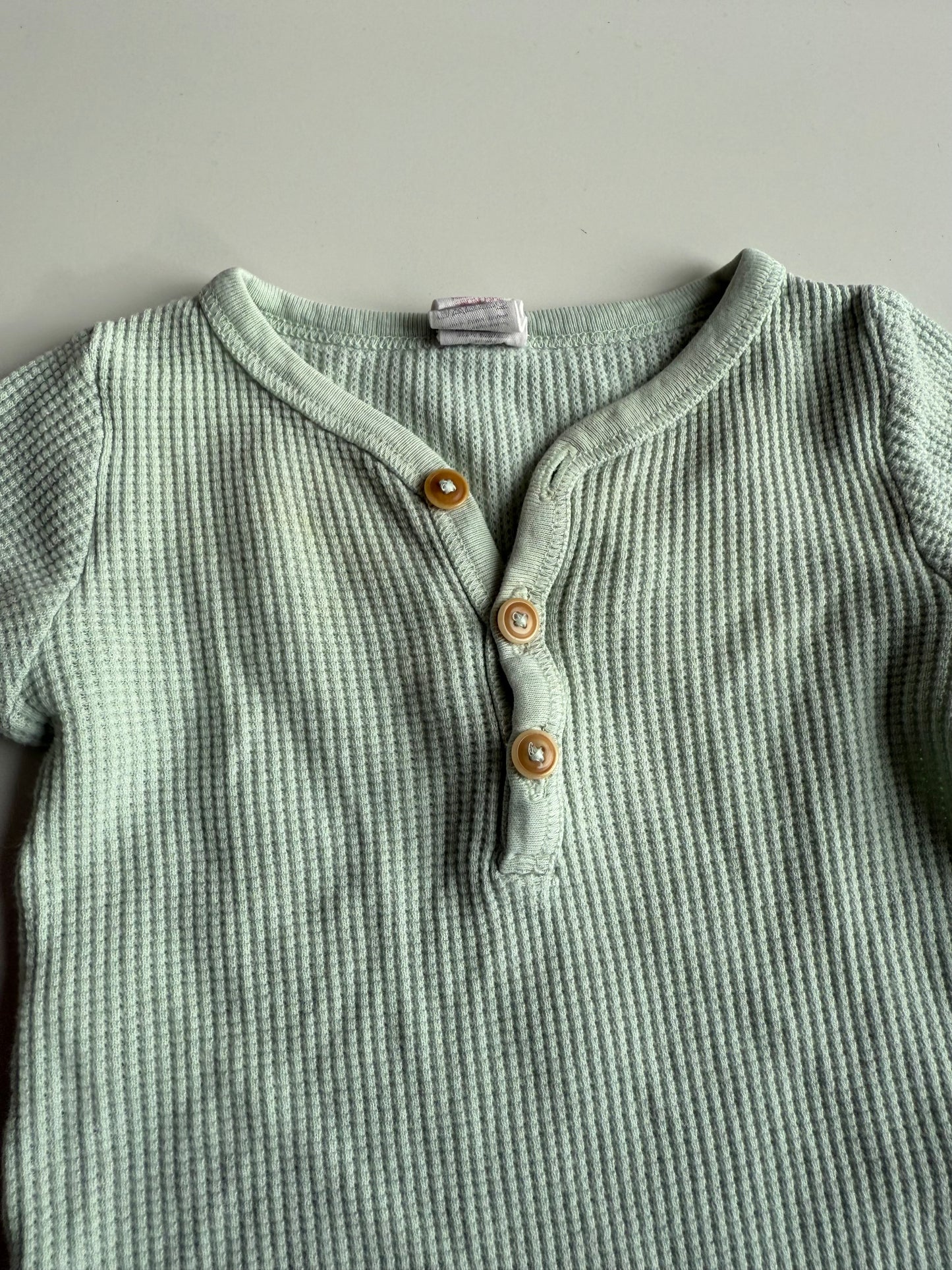 HESSNATUR Body Waffelstruktur Türkis 62/68