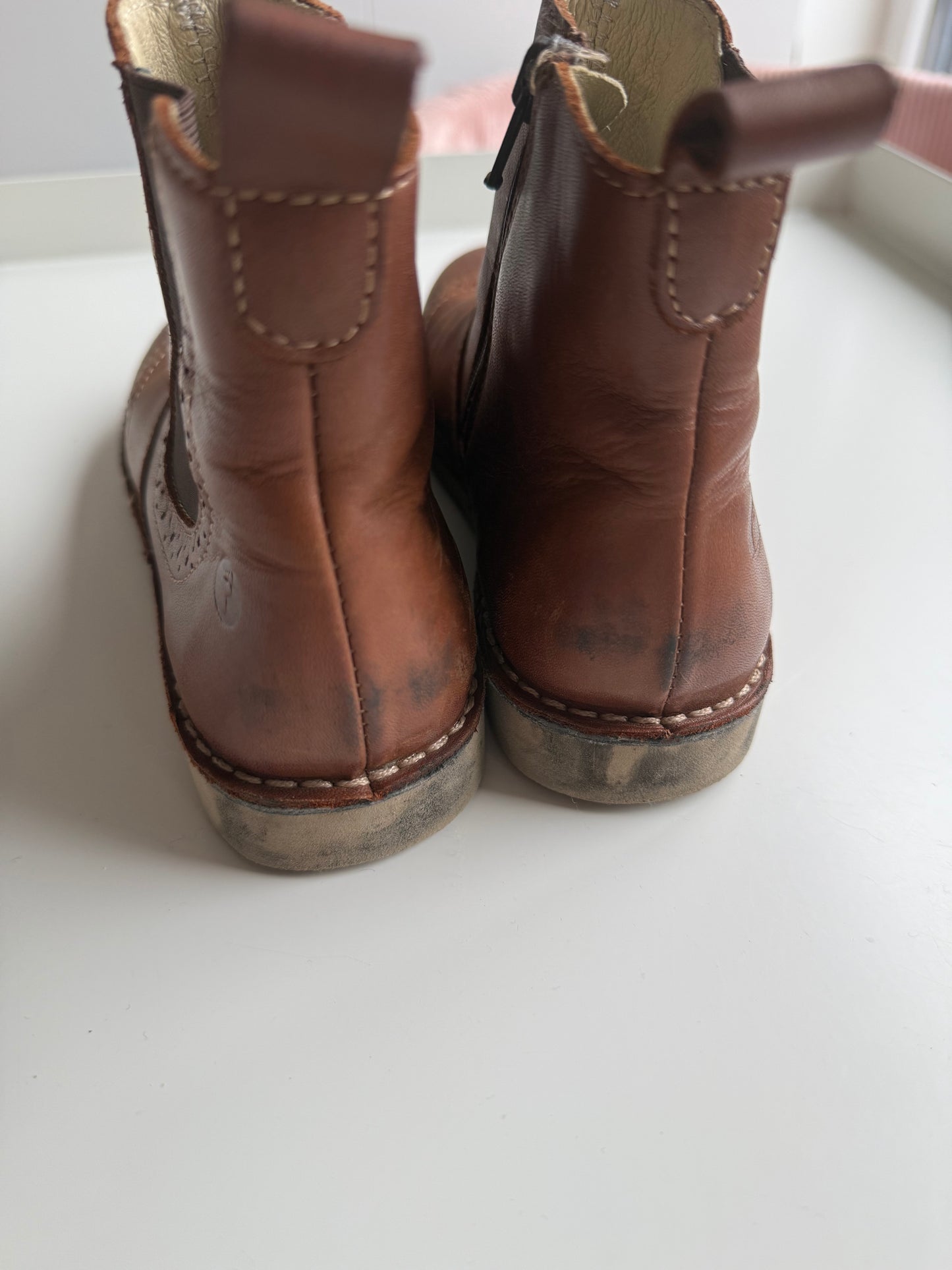 RICOSTA Stiefeletten Chelsea Boots Schuhe Leder braun 32