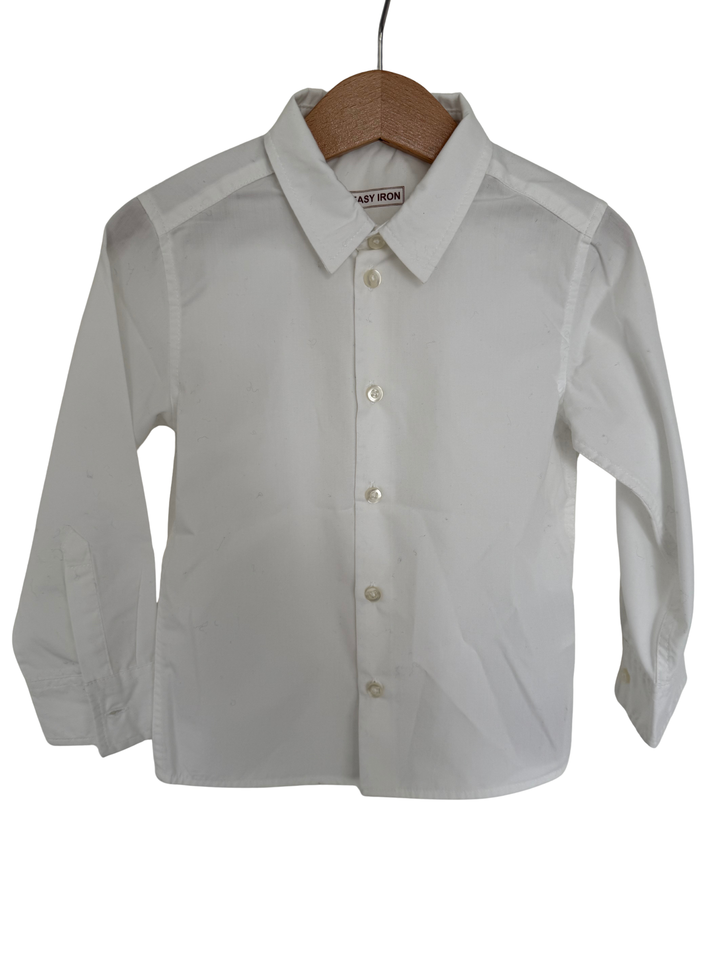 H&M Hemd easy iron weiß 98