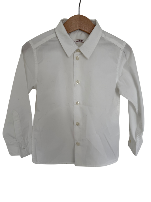 H&M Hemd easy iron weiß 98