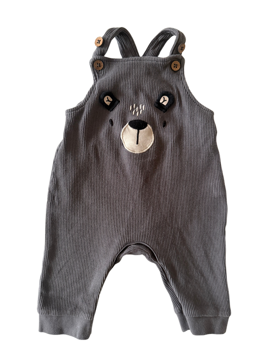 TOPOMINI 
Latzhose grau Bärchen 62