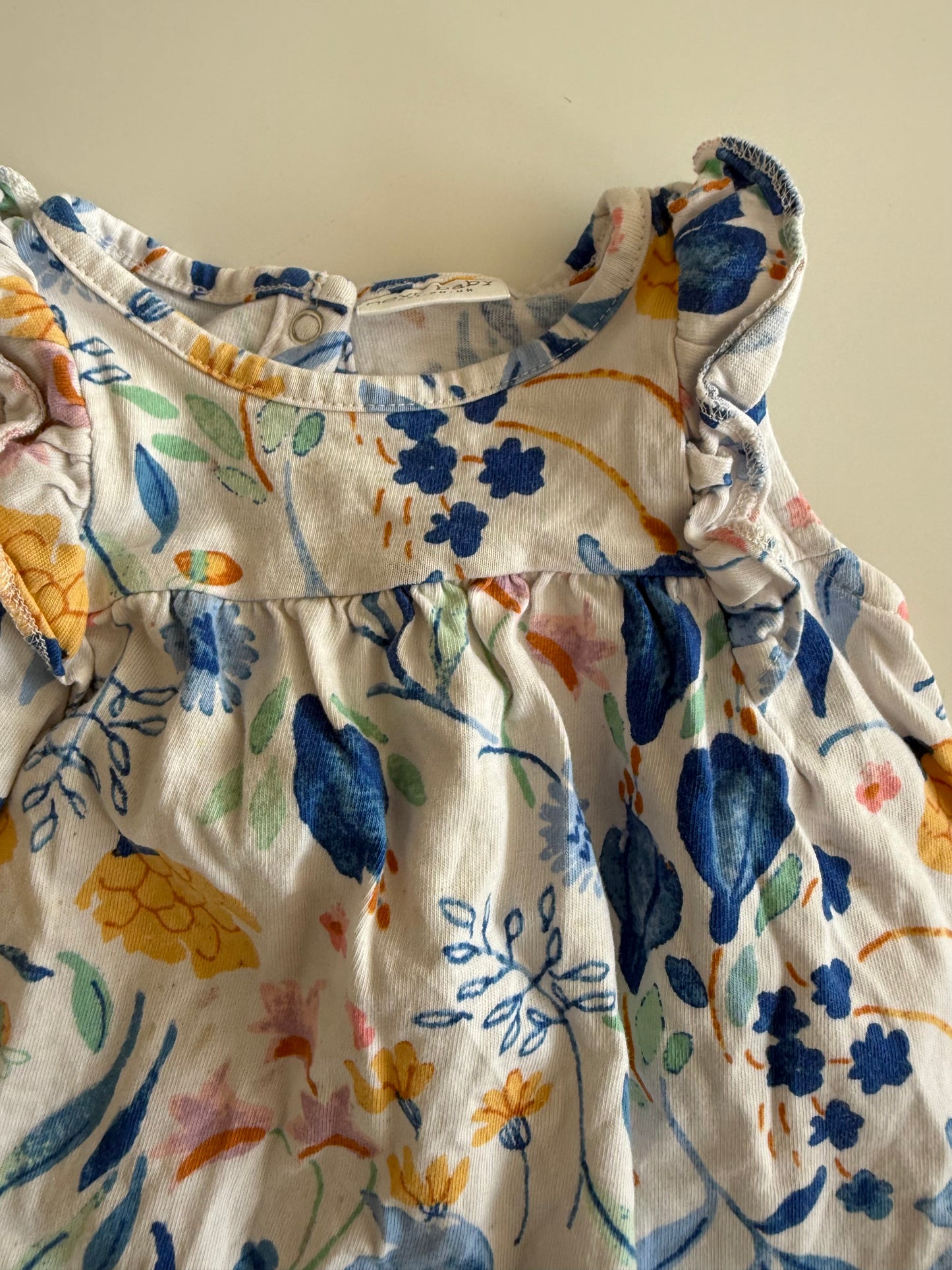NEXT Kleid bunt Blumenprint 62/68